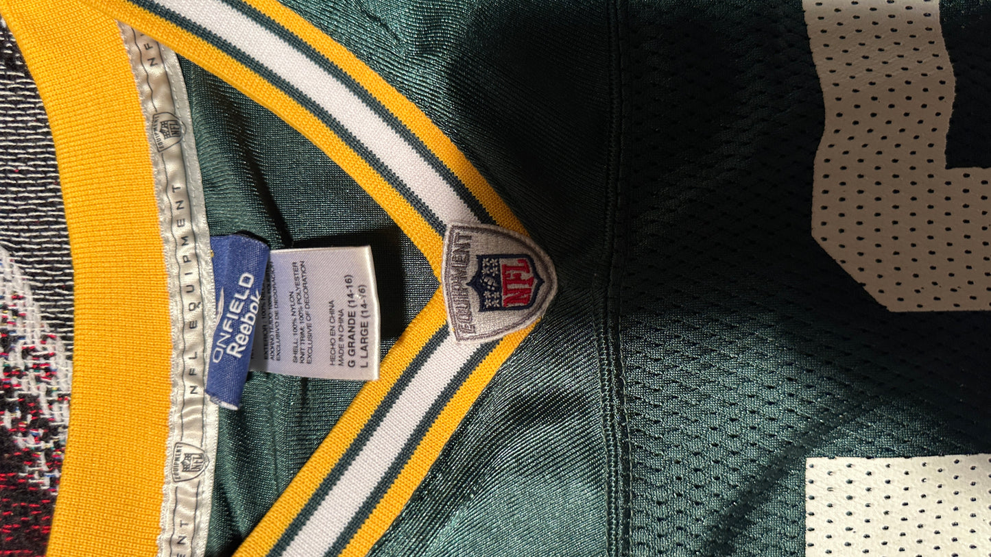 Green Bay’s Packers Custom Vintage Cropped Aaron Rodger’s Jersey