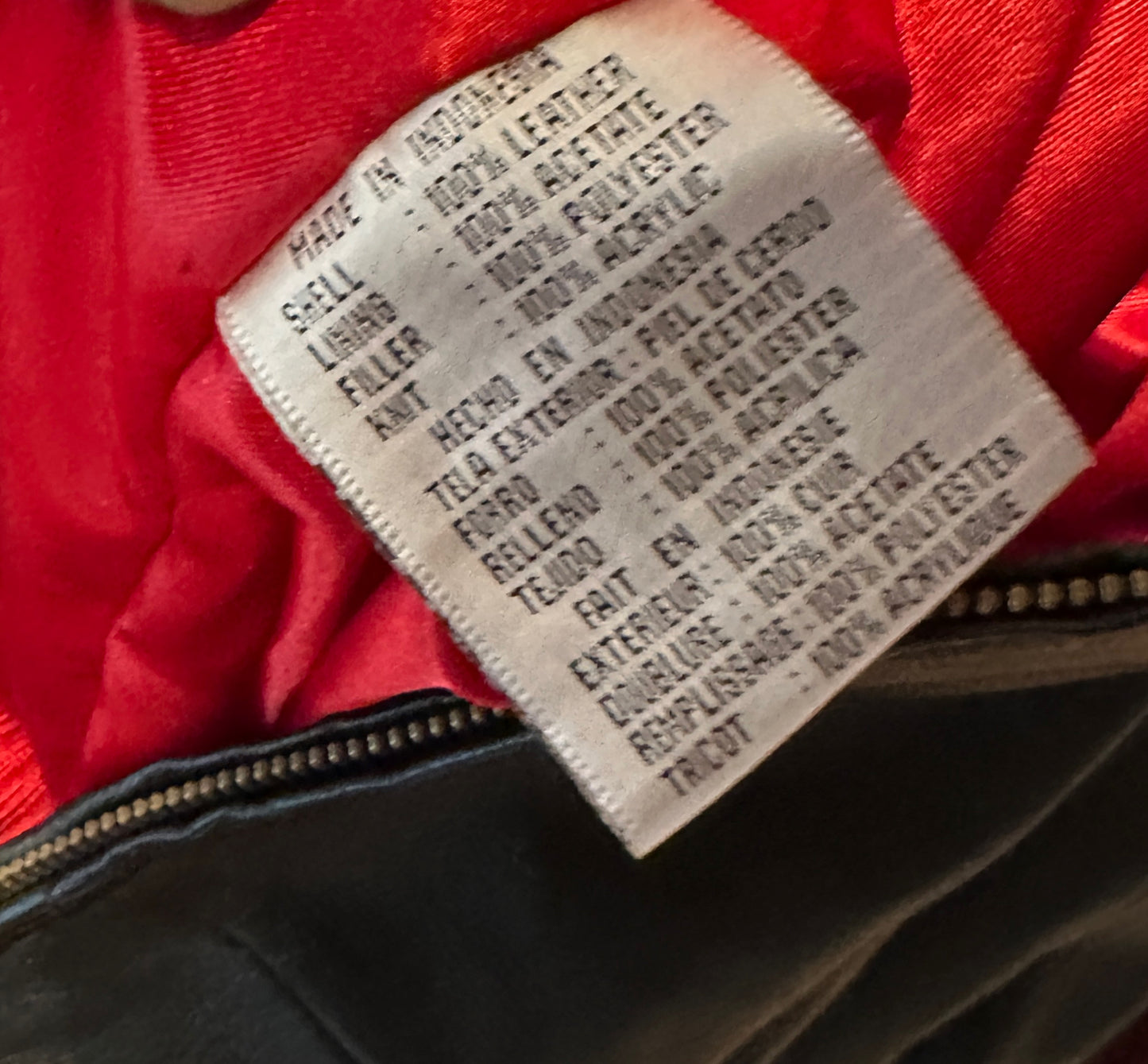 New Jersey Red Devils Vintage Carl Banks Leather Jacket