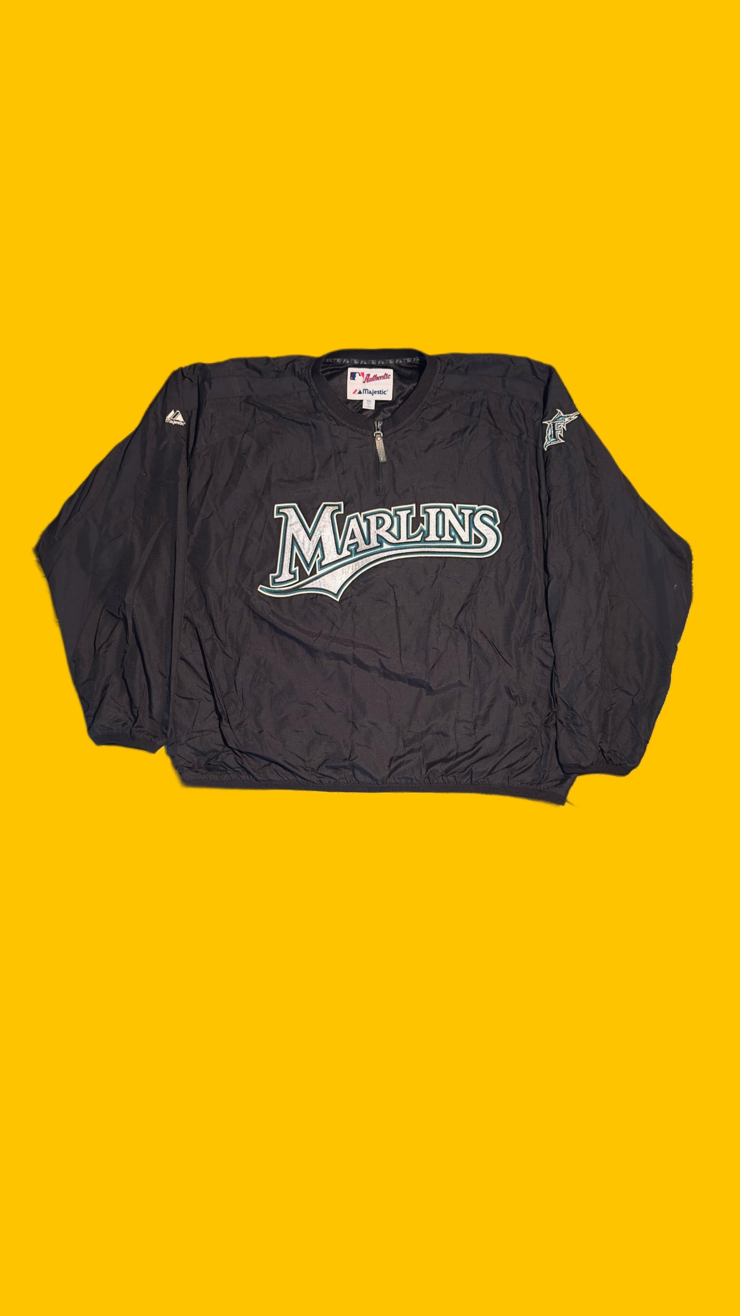 Vintage Florida Marlins Pullover Windbreaker