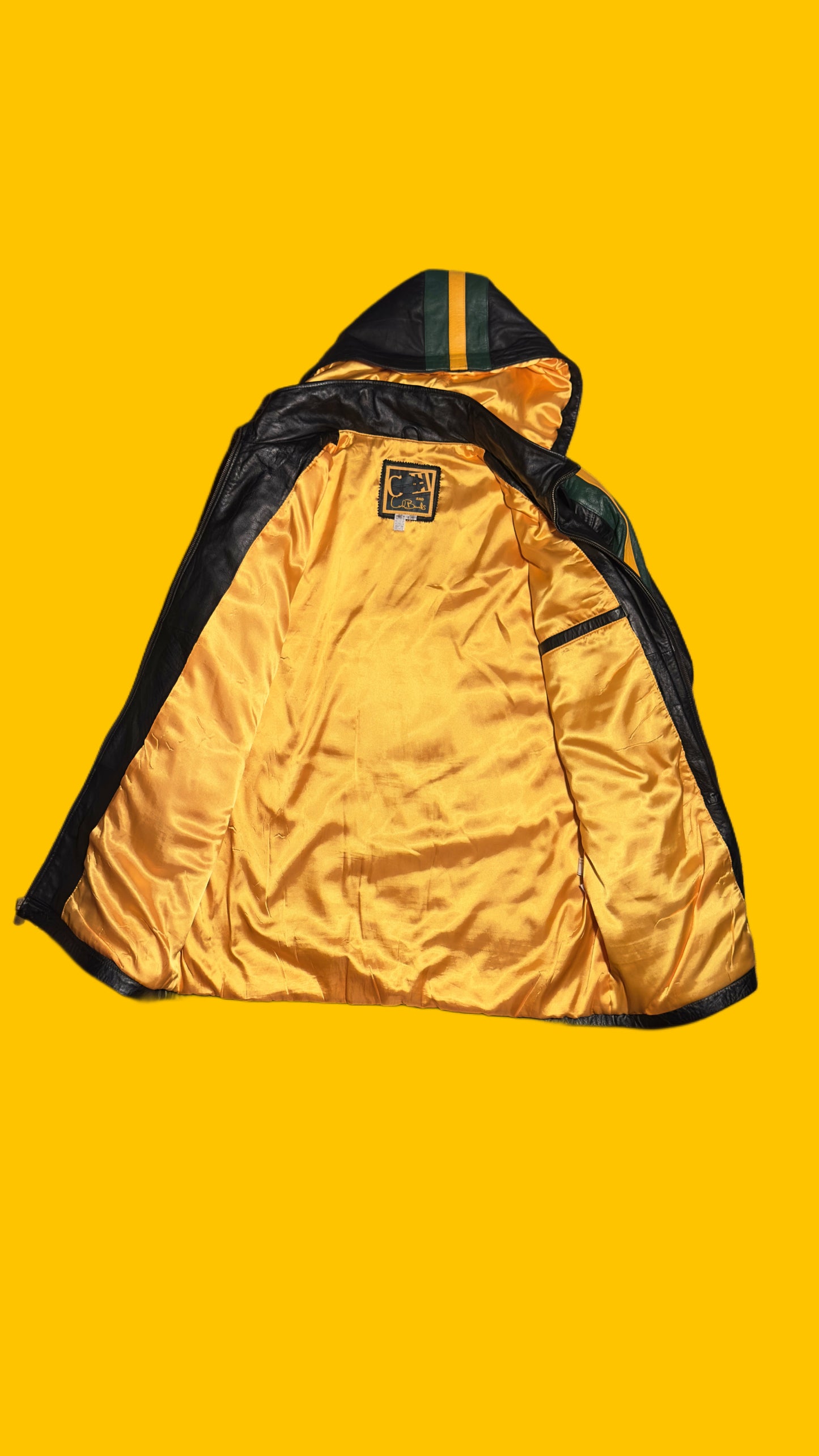 Vintage Carl Banks
Green Bay Packers
Leather Full Zip
Hoodie