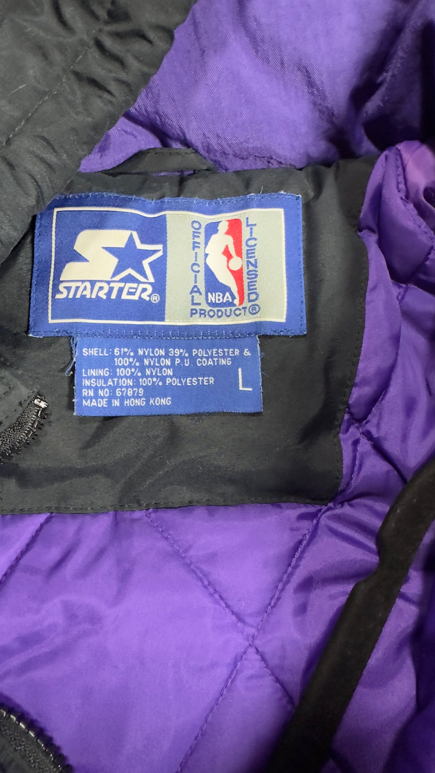 Phoenix Suns Starter Hooded Puffer Jacket NBA Vintage 1990s