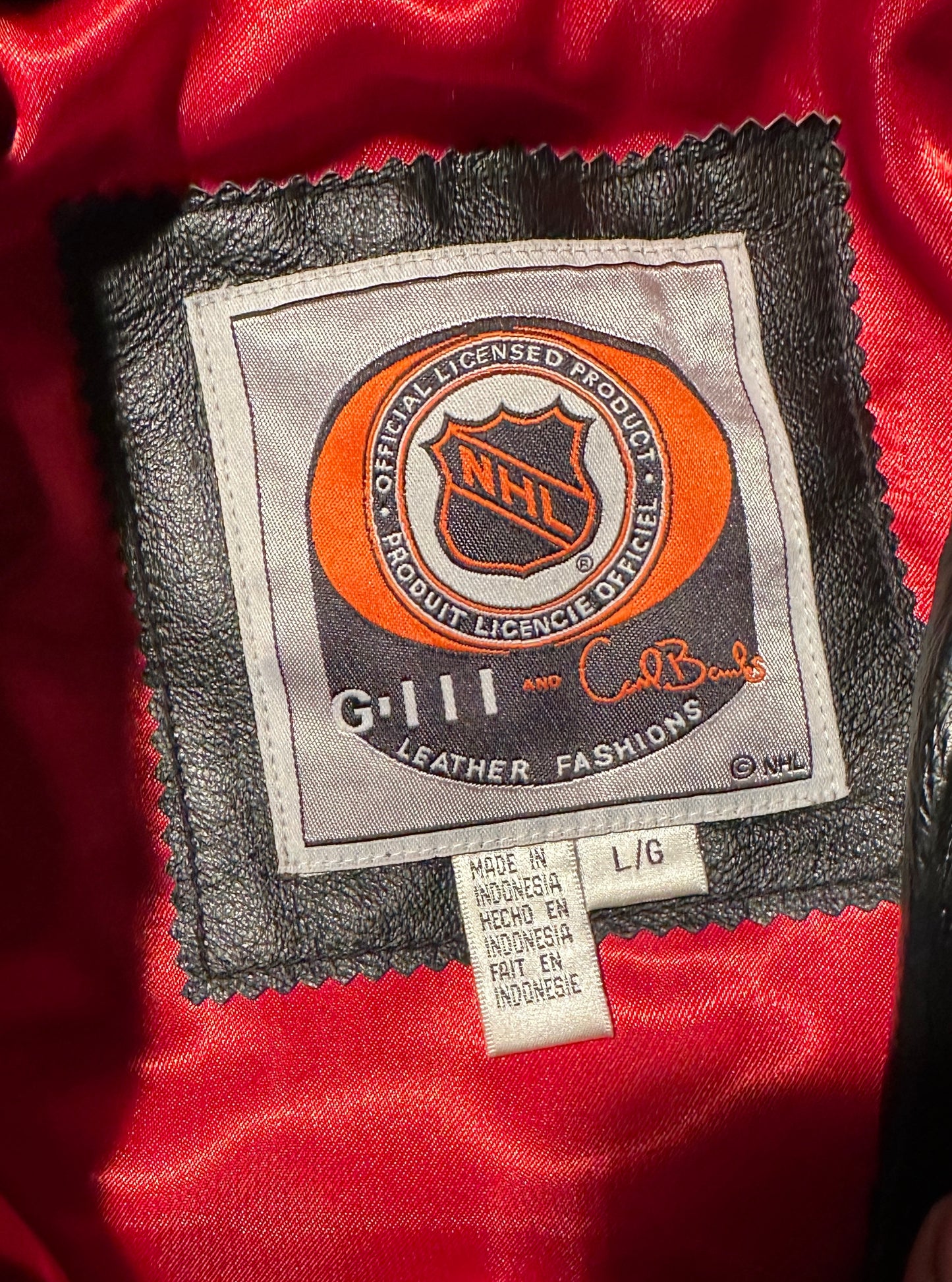 New Jersey Red Devils Vintage Carl Banks Leather Jacket
