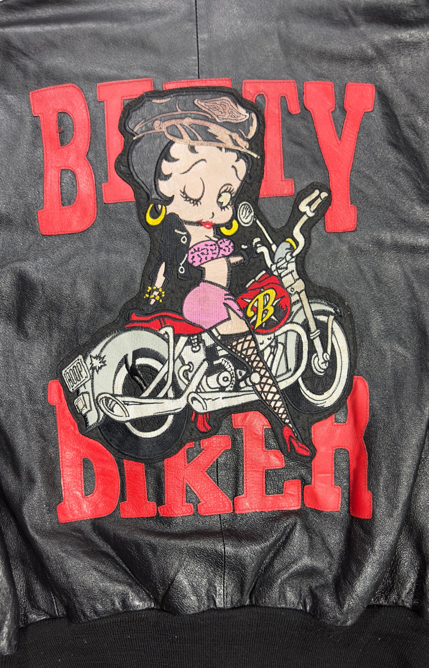 Betty Boop American Toons Biker Betty Leather Jacket