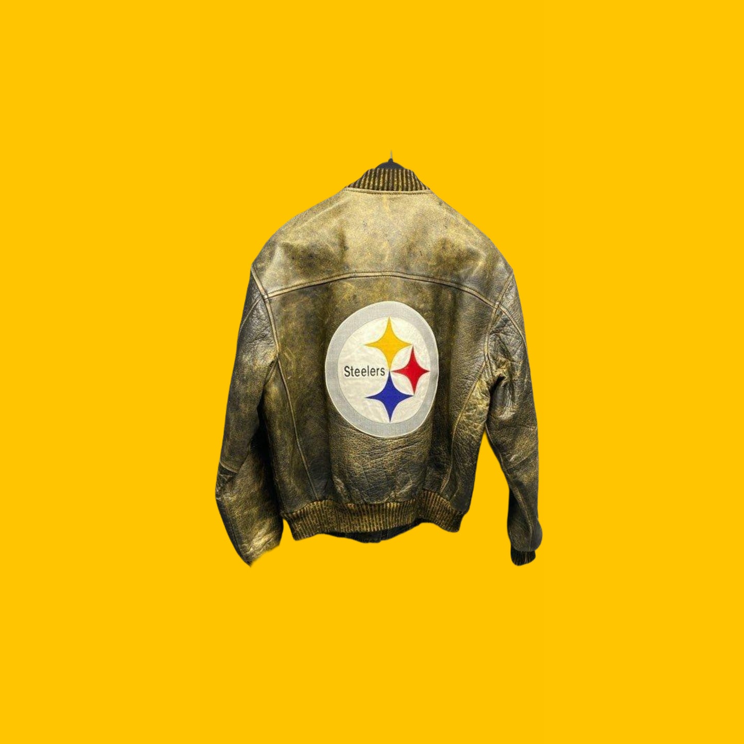 Pittsburgh Steelers Vtg Carl Banks Leather Jacket