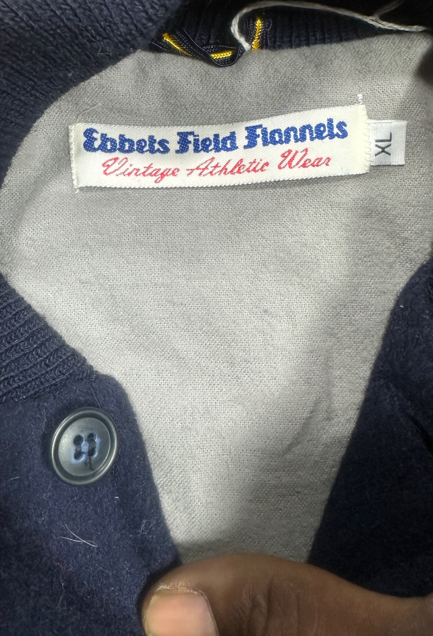 New York Knights Varsity Jacket Ebbets Field Flannels – The Natural 1984 Movie Replica – Wool/Leather
