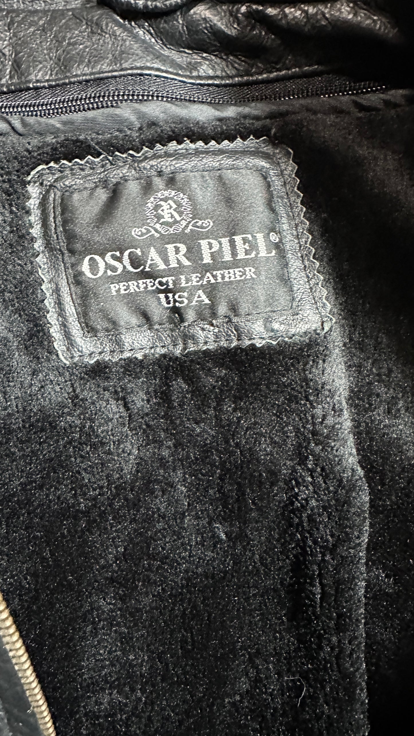 Mexico Vintage 90s Oscar Piel Leather Jacket