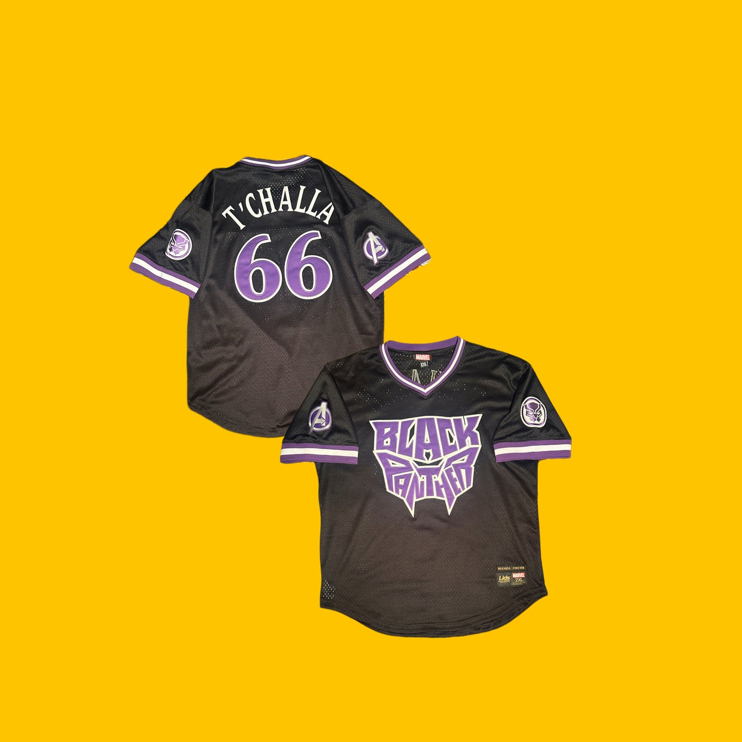 Marvel Comics Black Panther Baseball Jersey