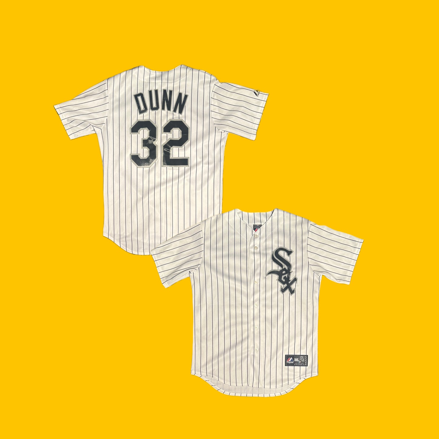 MAJESTIC Vintage Adam Dunn CHICAGO WHITE SOX BASEBALL JERSEY