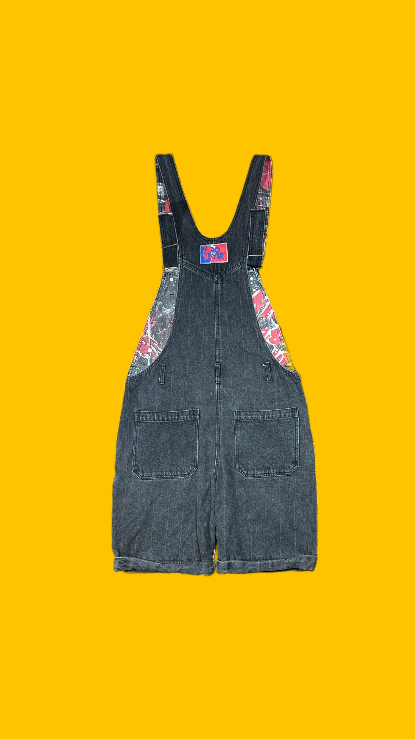 Vintage Pro Player UNLV Rebels Denim Short Overalls