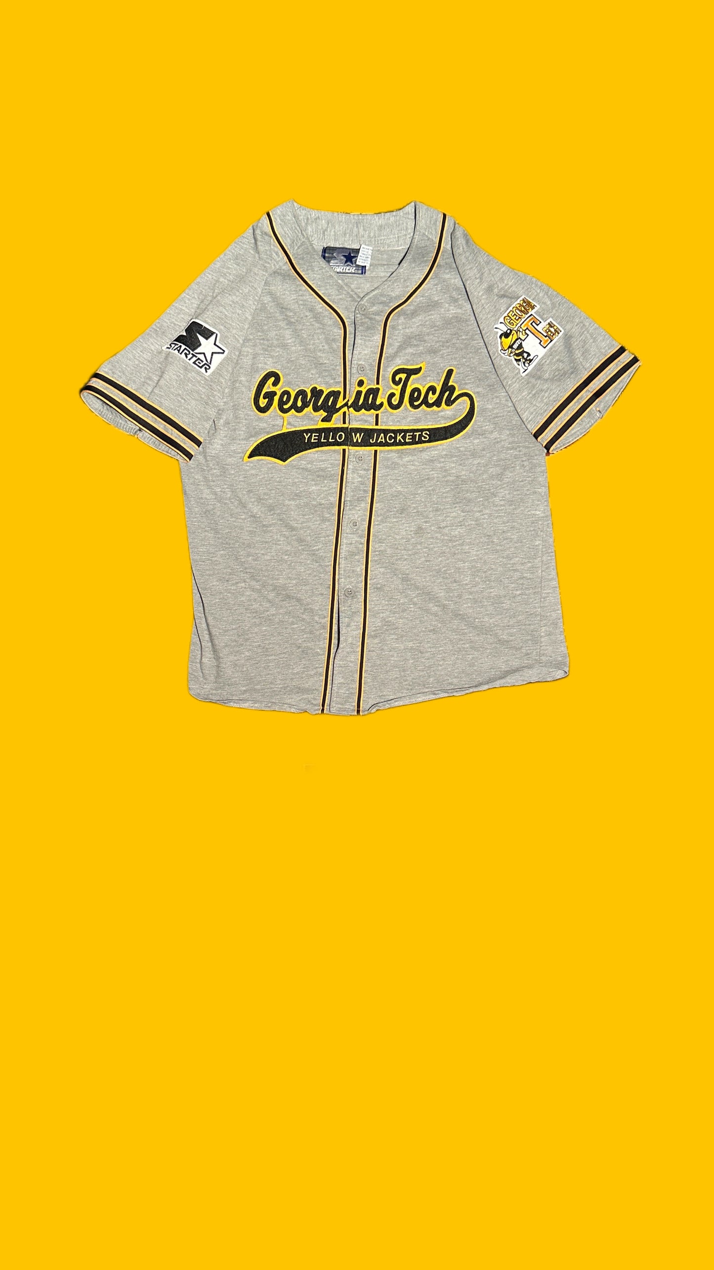 Georgia Tech Vintage Starter BaseBall Jersey