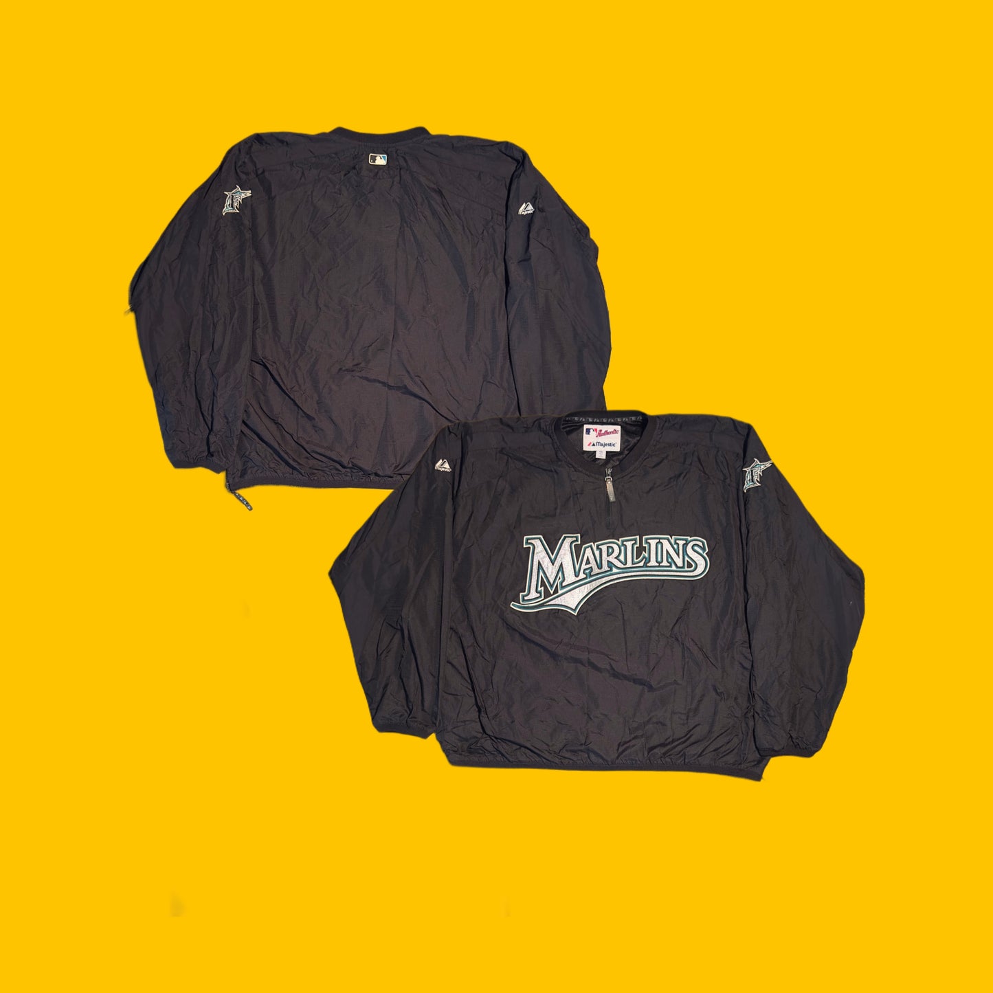 Vintage Florida Marlins Pullover Windbreaker