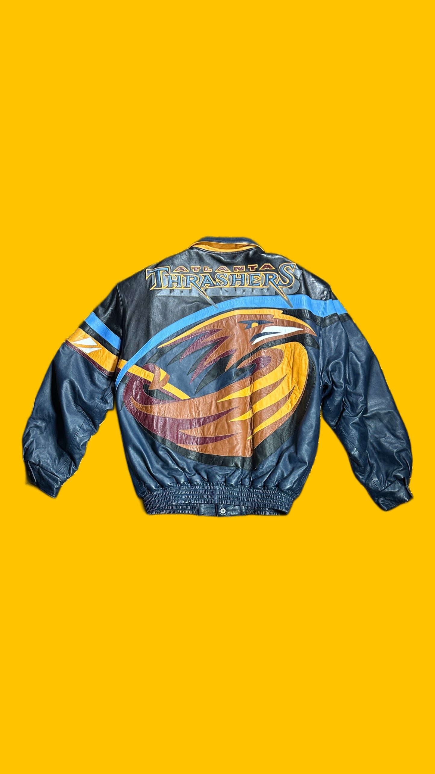 Atlanta Thrashers Leather Jacket Very Rare