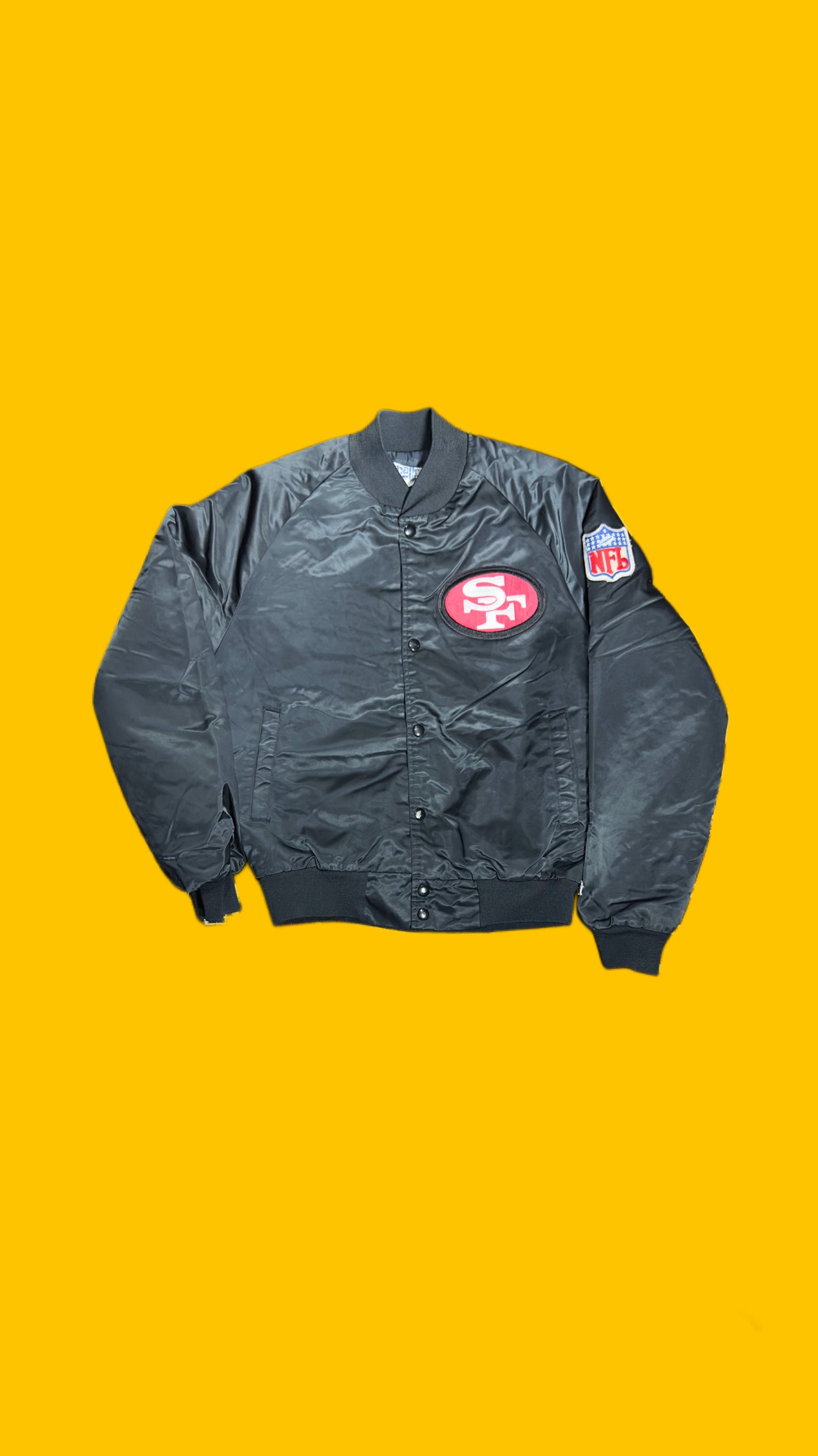 San Francisco 49ers Vintage Chalk line Satin Jacket