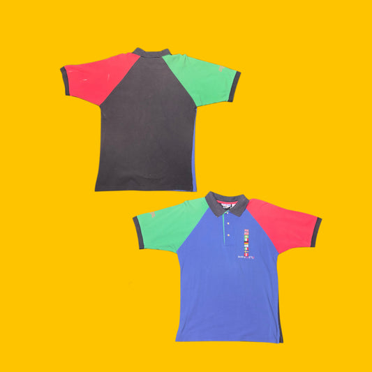 World Cup USA 94 Vintage Color Block Soccer Polo Shirt