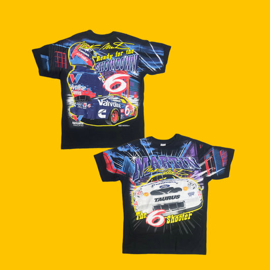 Mark Martin Valvoline Racing Tee – Double Sided – Vintage NASCAR Graphic Tee