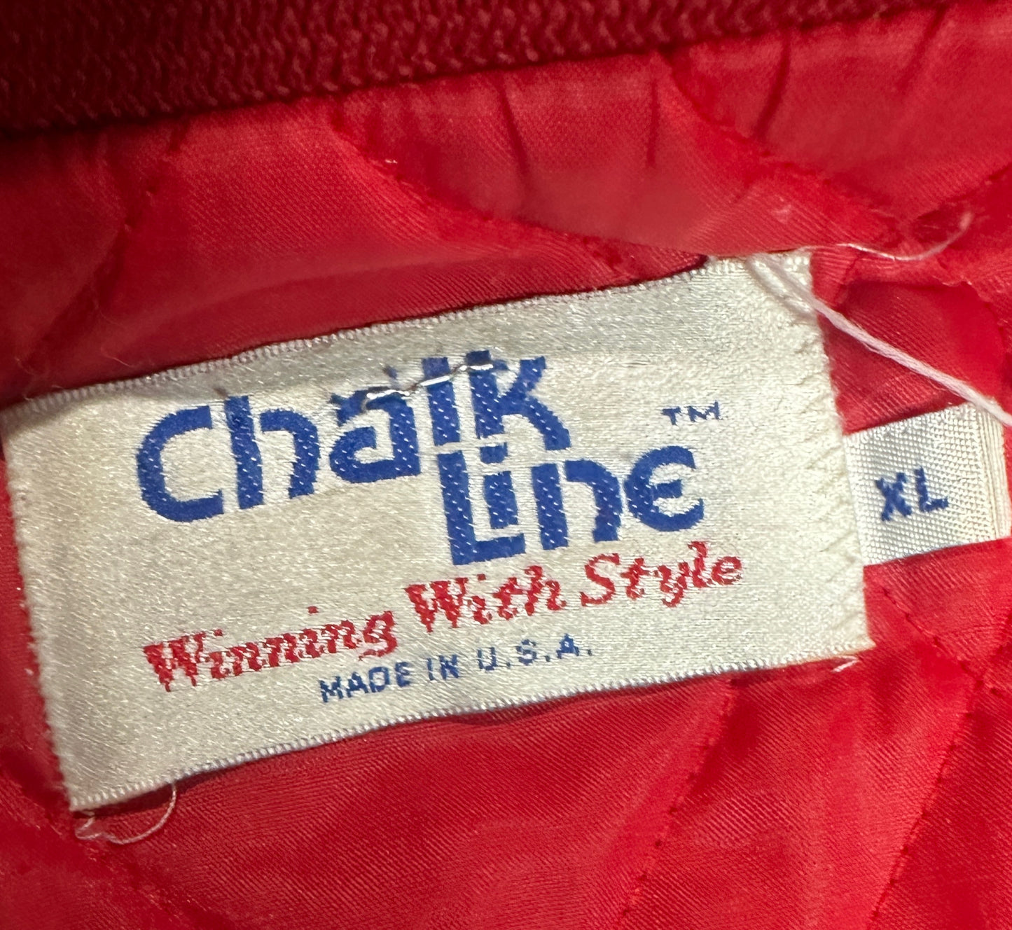 San Francisco 49ers Chalk Line Satin Jacket Made in USA – Vintage 80s