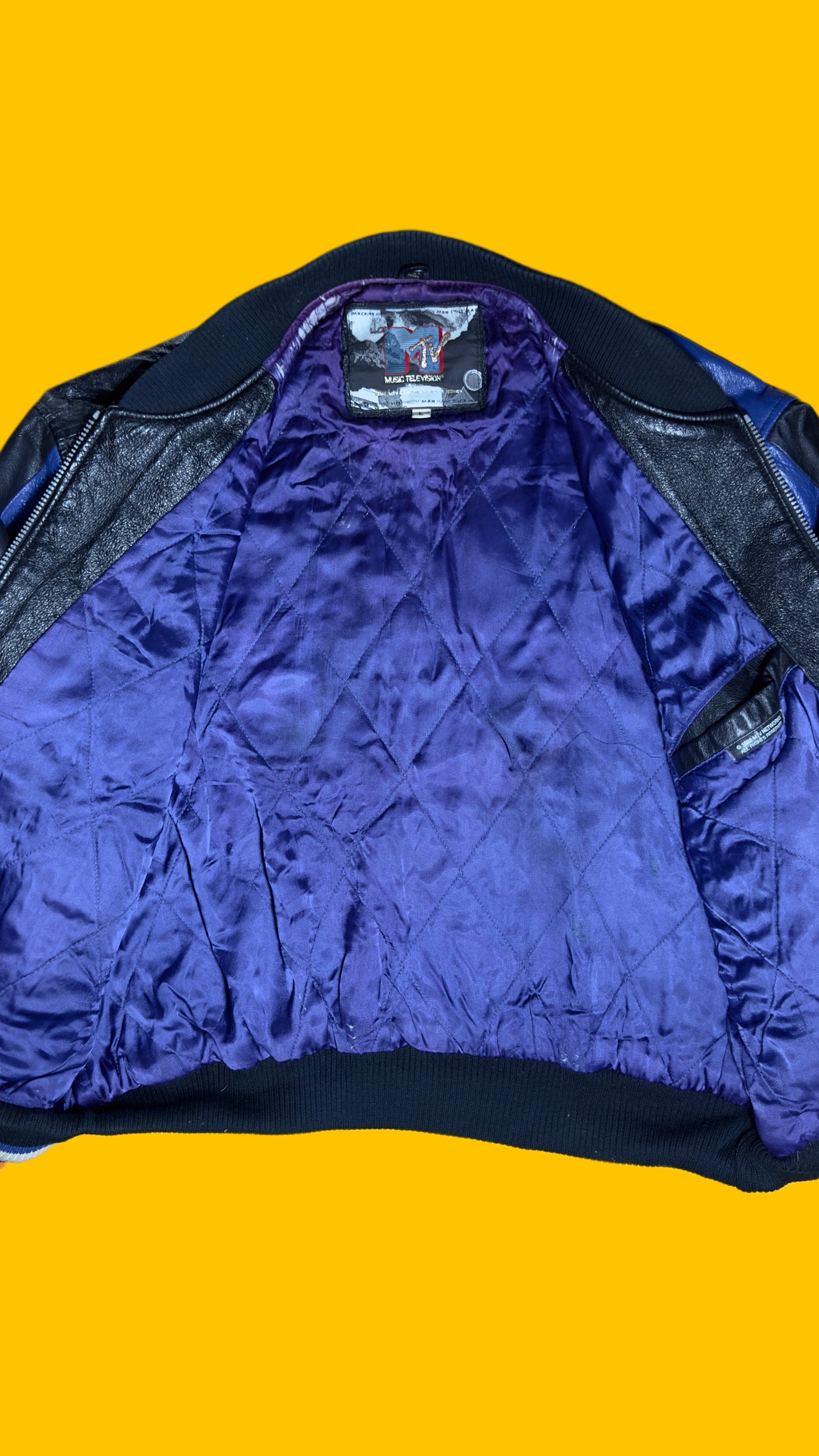 MTV Vintage 1992 Leather Jacket