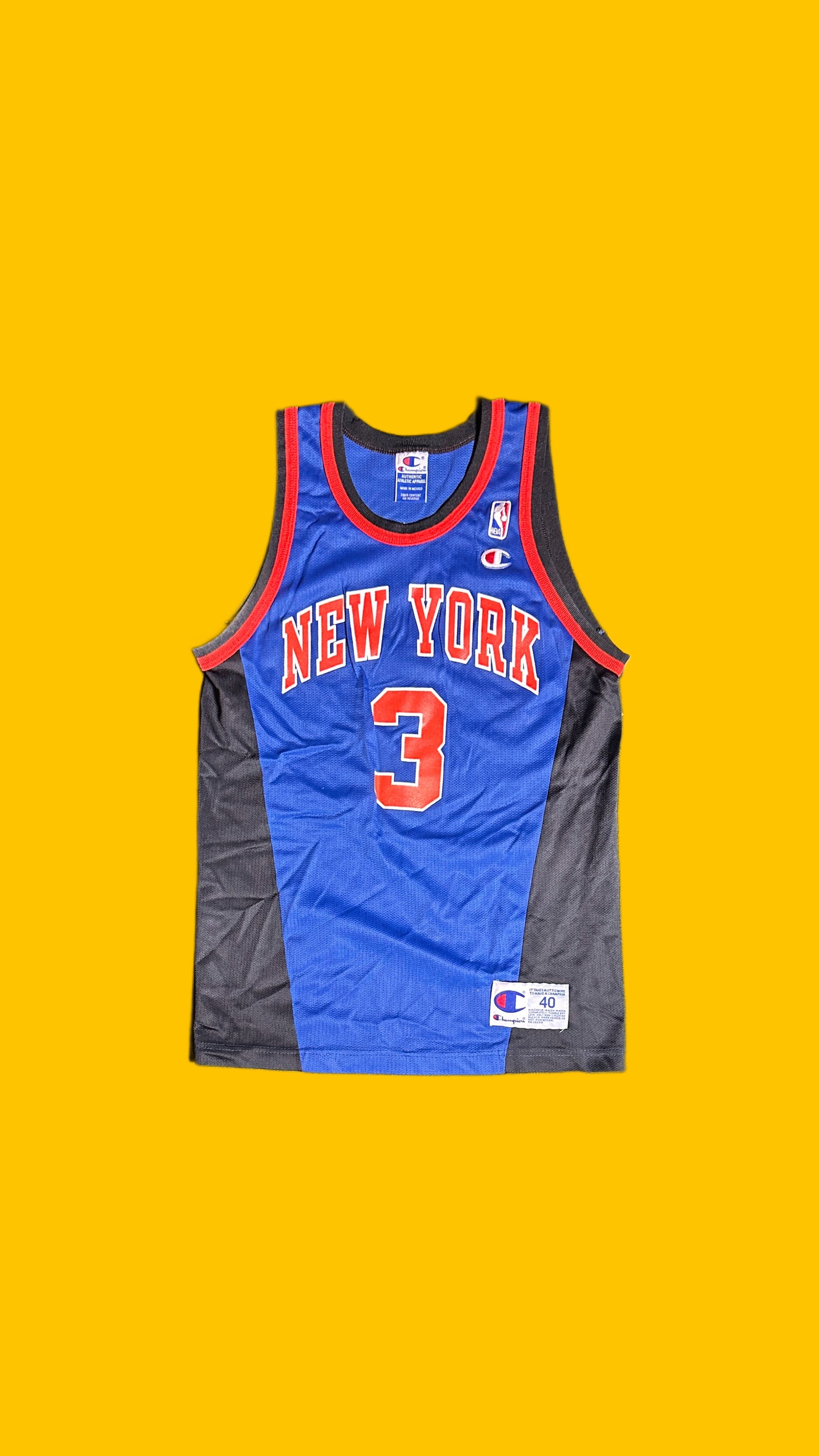New York Knicks John Starks Champion Jersey 90s