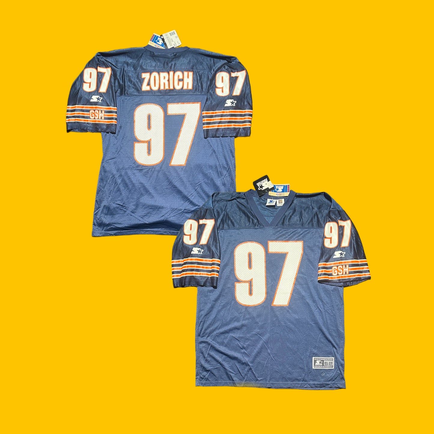 Chicago Bears Vtg Chris Zorich New Starter Jersey