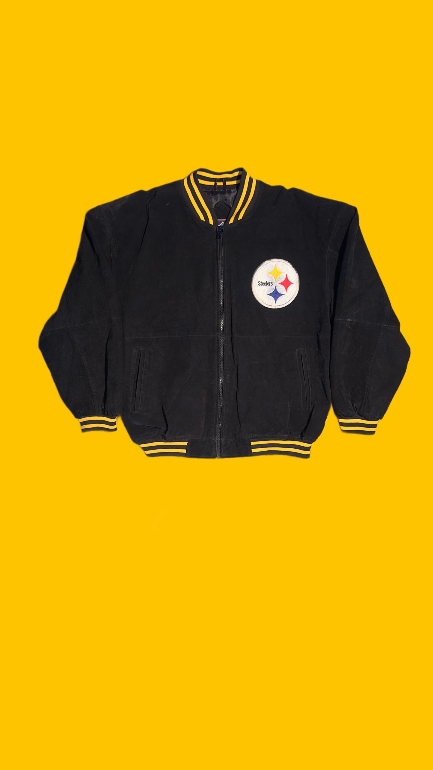 Pittsburgh Steelers Suede Leather Game Day Jacket
