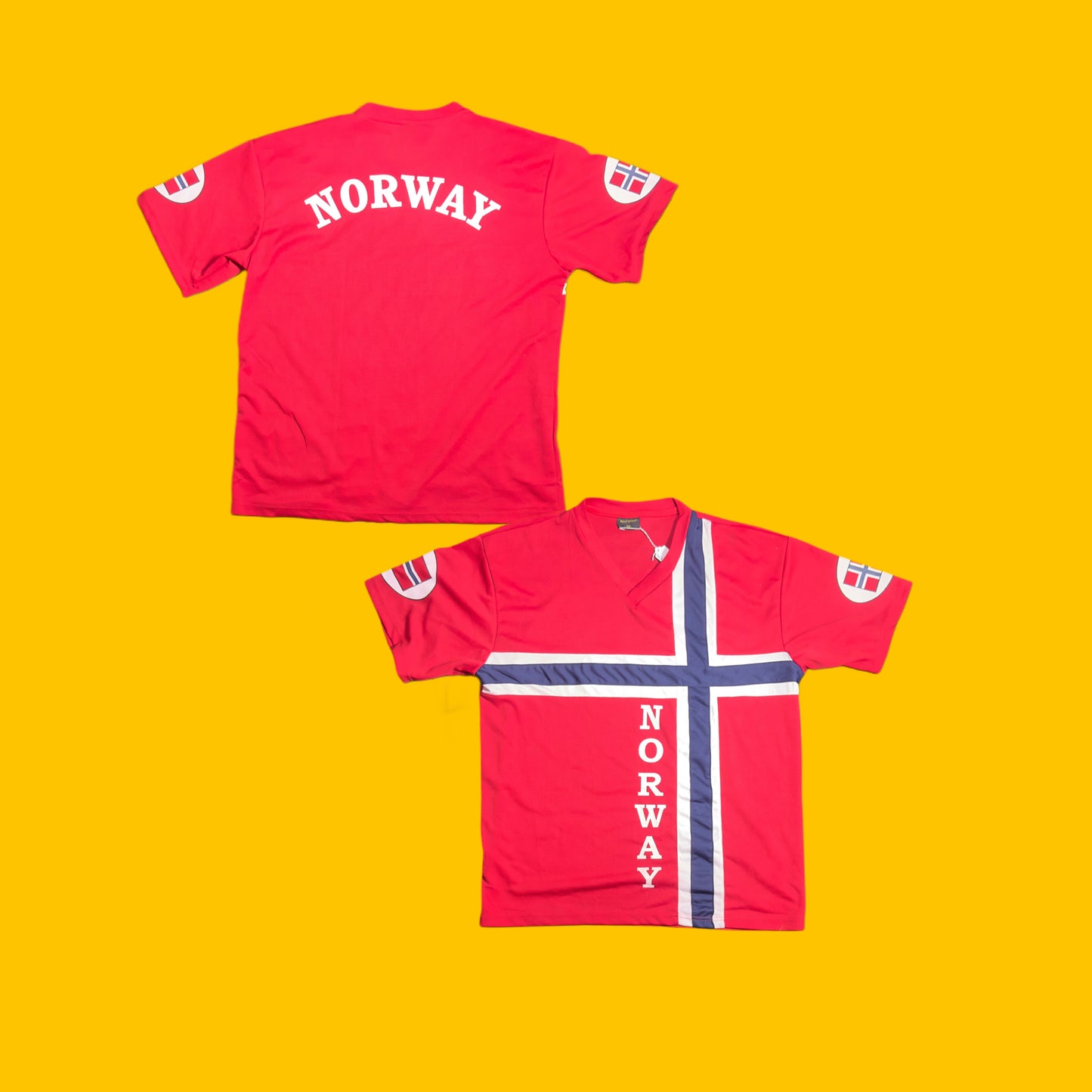 Norway Flag  Soccer Jersey World Cup Ready