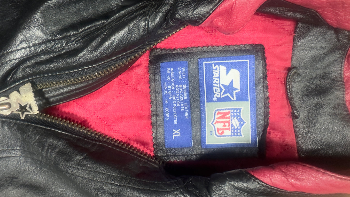 Washington Redskins Vintage Starter Leather Jacket