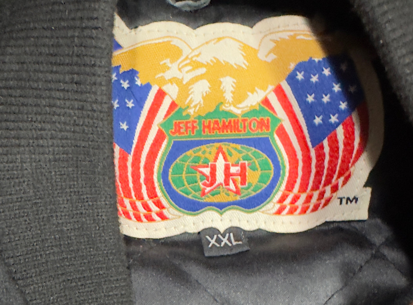 Dale Earnhardt Goodwrench Service Plus Jeff Hamilton Racing Jacket Black Vintage