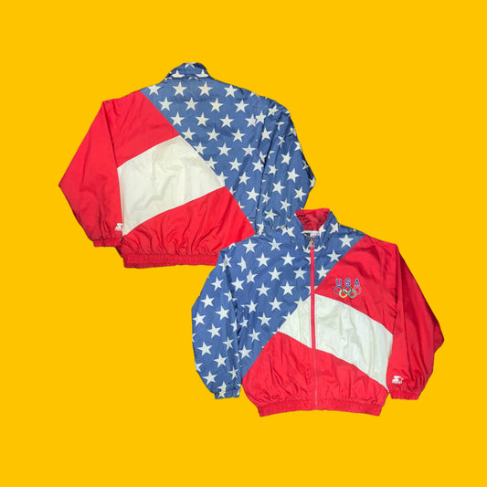 Vintage 1990s USA Olympics Starter Jacket