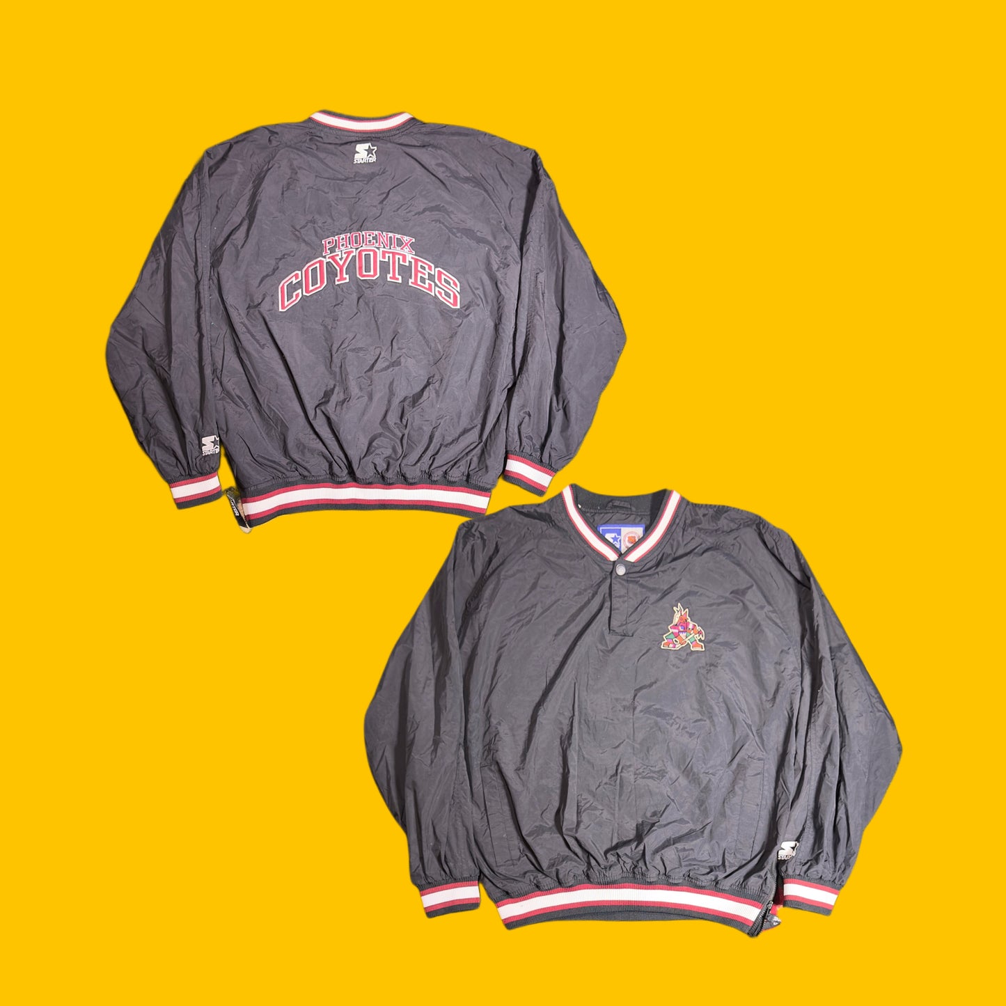 Phoenix Coyotes Starter Pullover Jacket Vintage 90s NHL