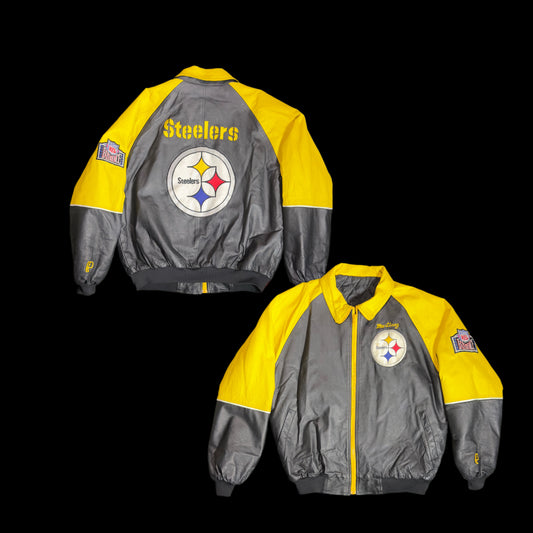 Pittsburgh Steelers Vintage Leather NFL Jacket