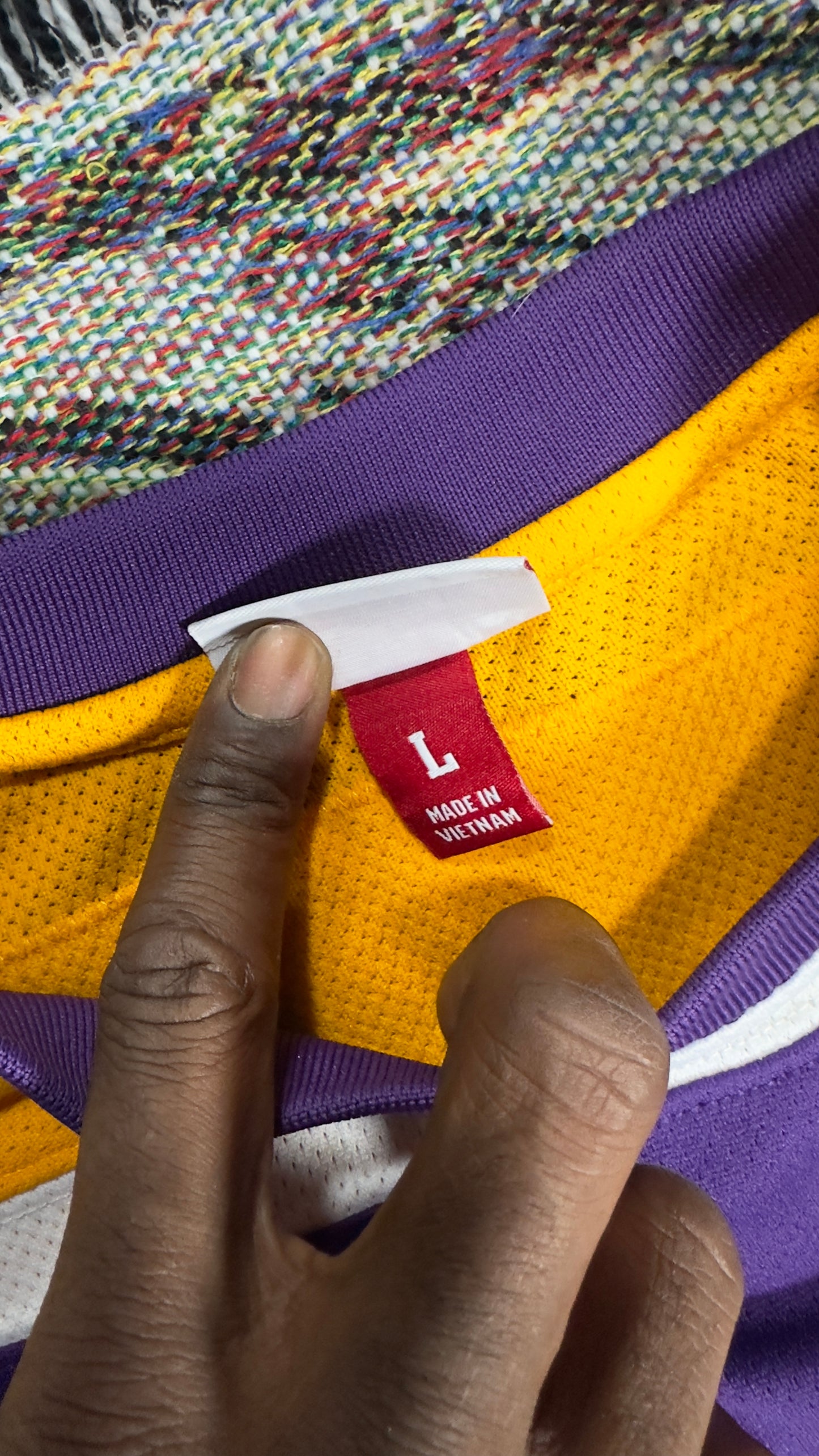 Mitchell & Ness Shaquille O’Neal Lakers Hockey-Style Jersey