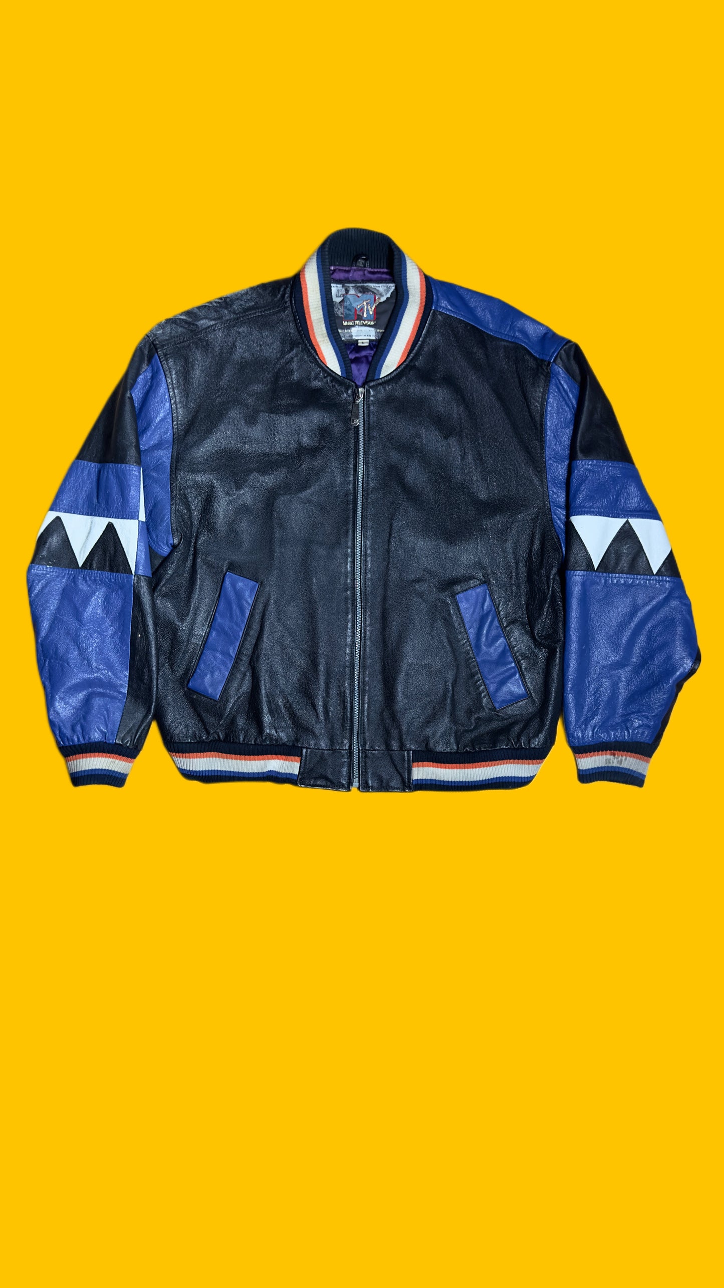 MTV Vintage 1992 Leather Jacket