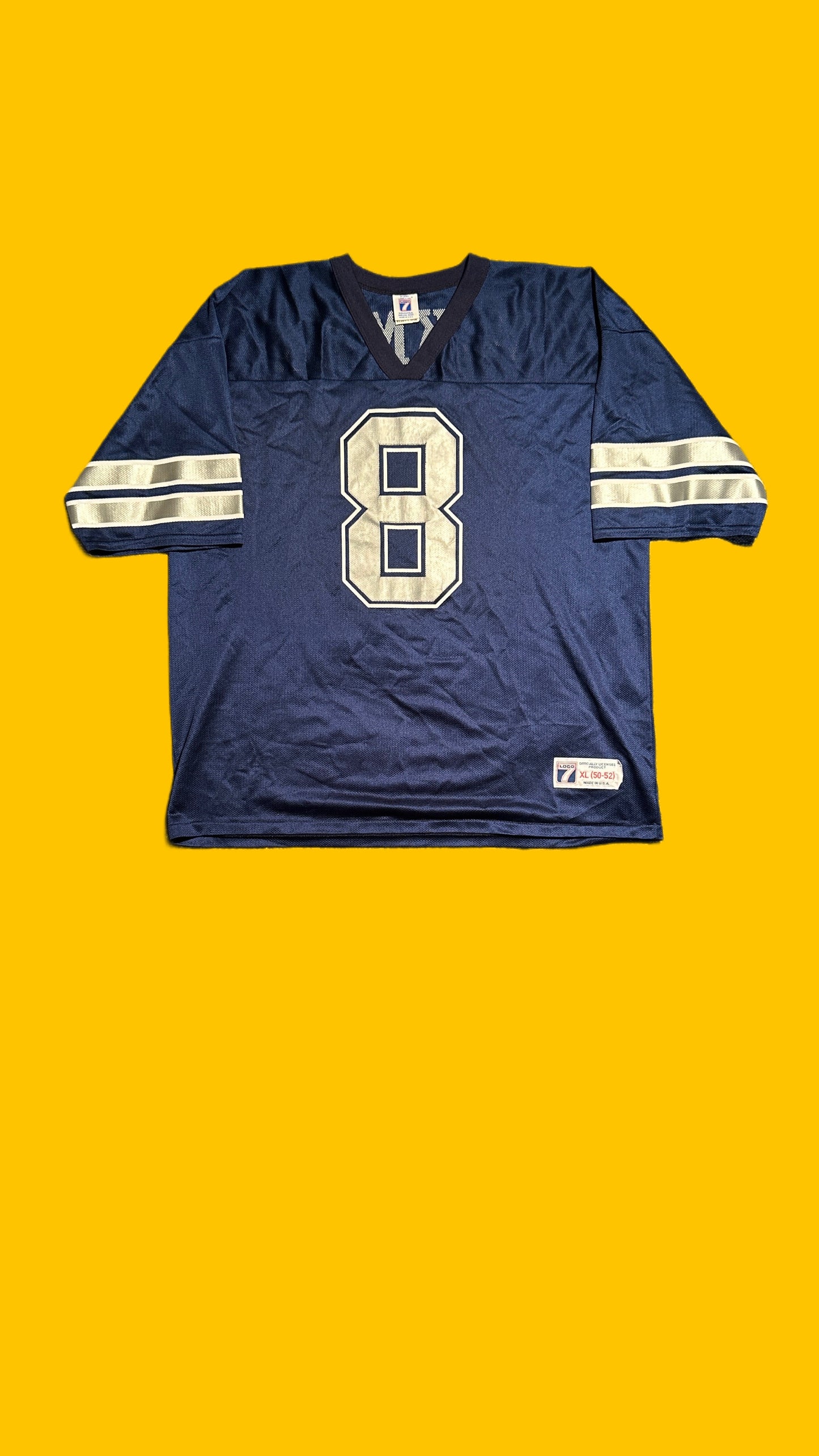 Vtg Logo 7 Troy Aikman Dallas Cowboys Jersey