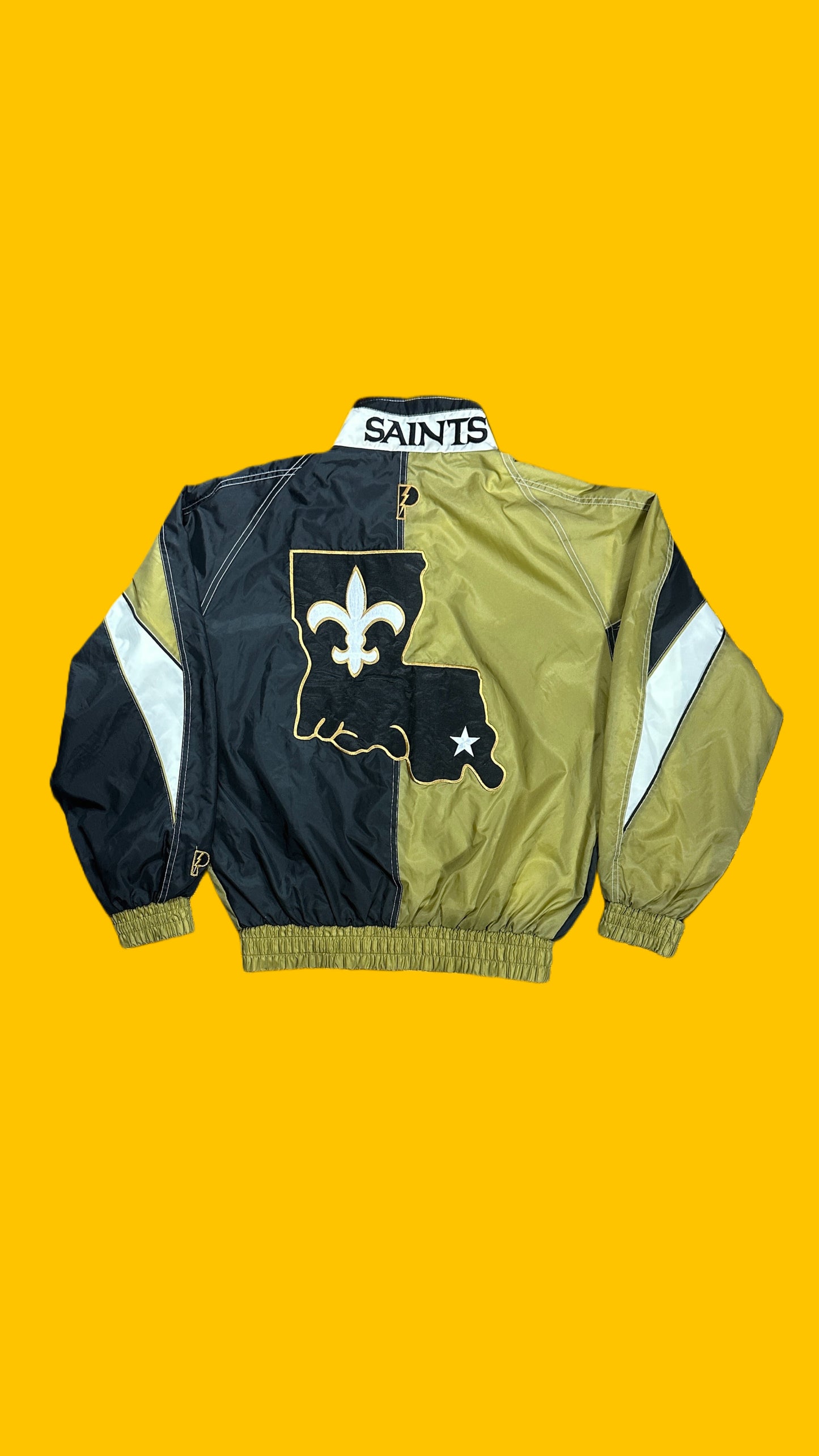 New Orleans Saints Pro Player Vintage Windbreaker Jacket