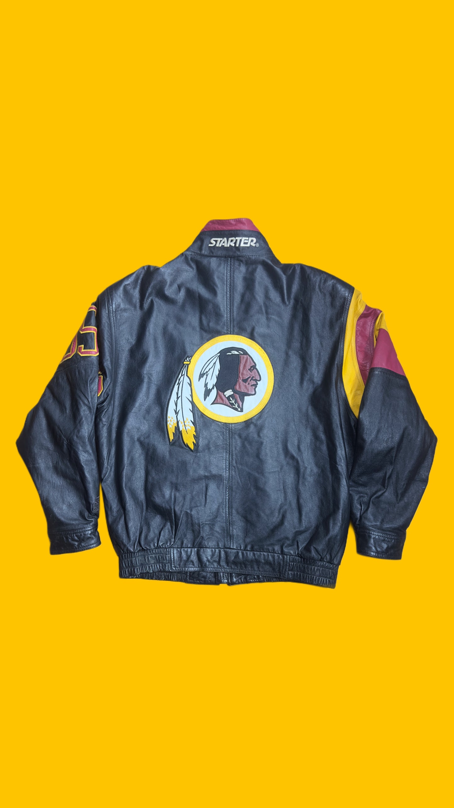 Washington Redskins Vintage Starter Leather Jacket