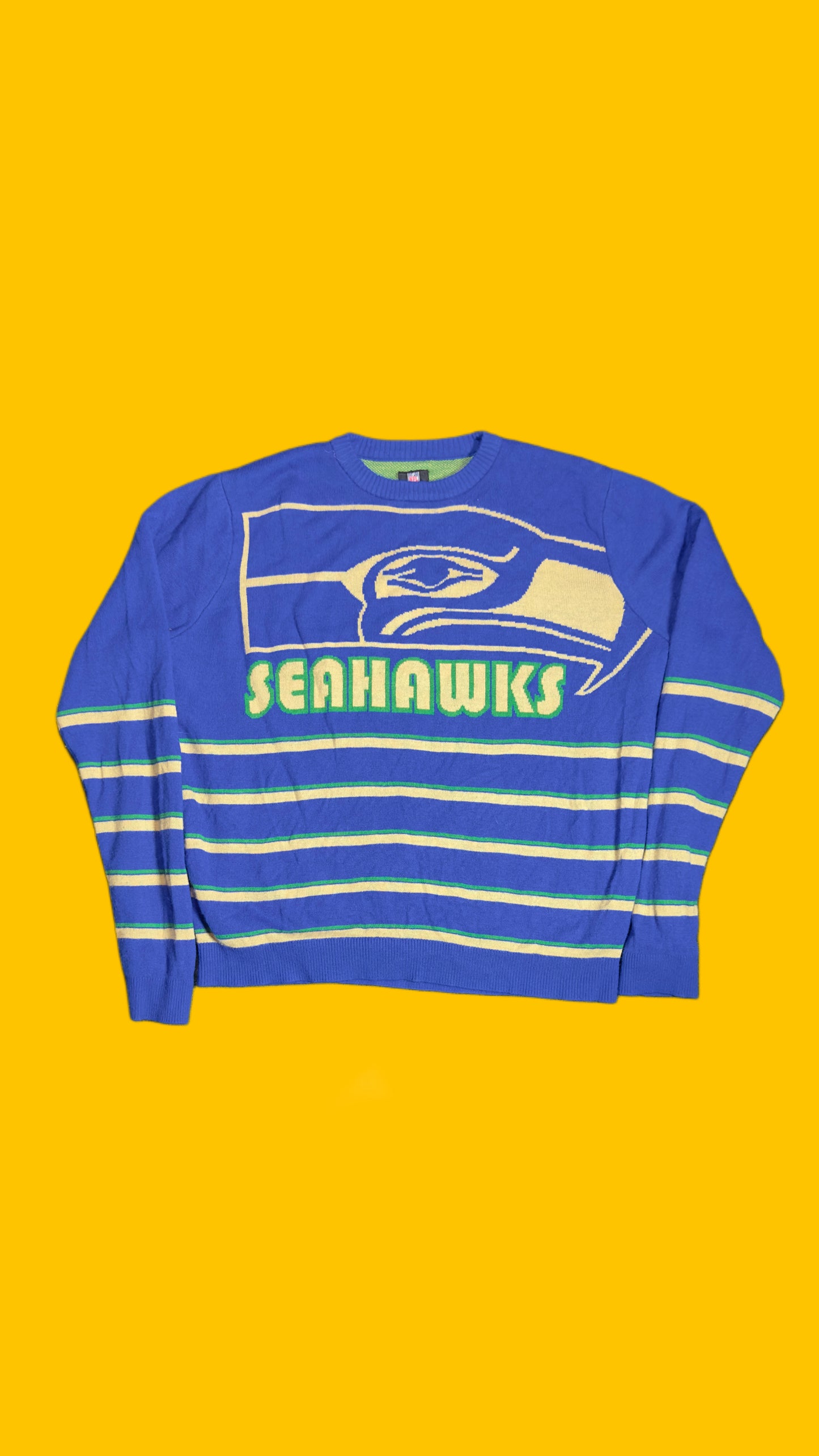 Seattle Seahawks Vintage Knit Sweater (XL)