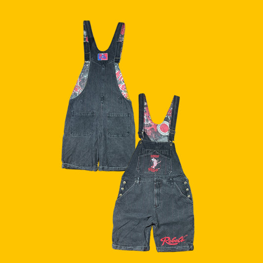 Vintage Pro Player UNLV Rebels Denim Short Overalls
