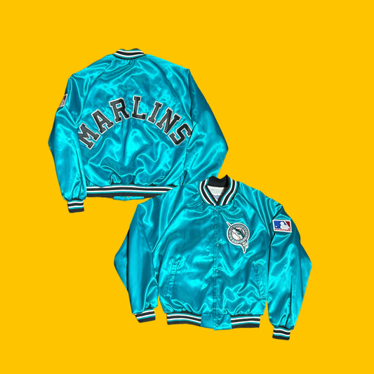 Florida Marlins Chalk Line Vintage Bomber