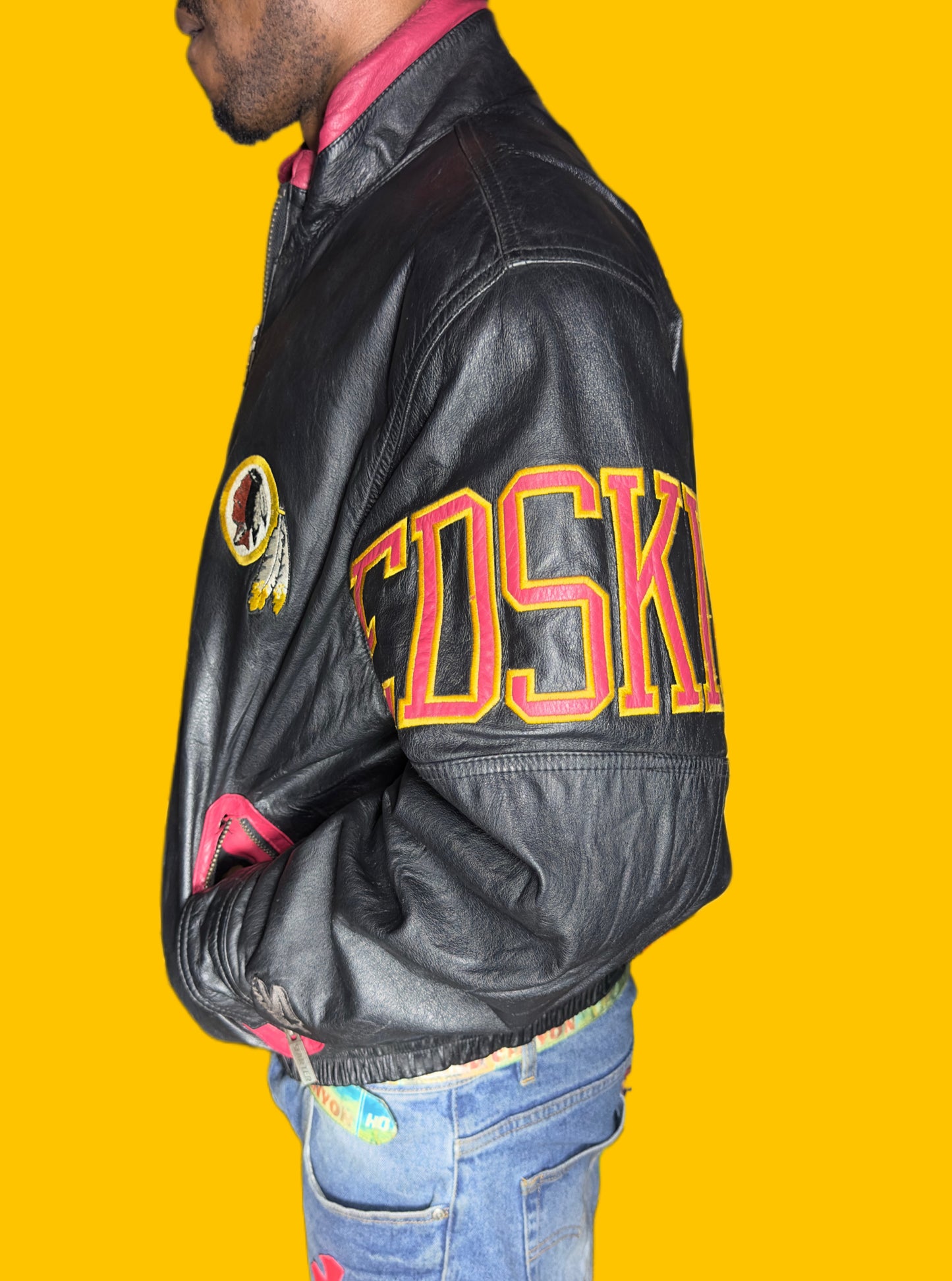 Washington Redskins Vintage Starter Leather Jacket