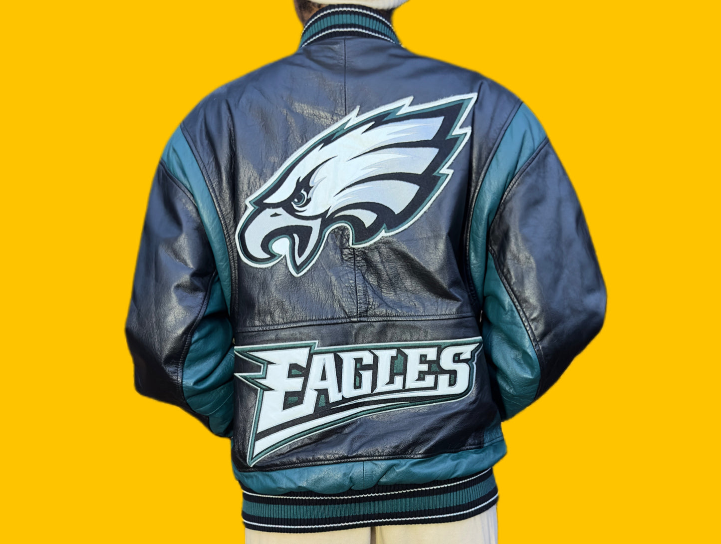 Philadelphia Eagles, Carl Banks, vintage leather jacket