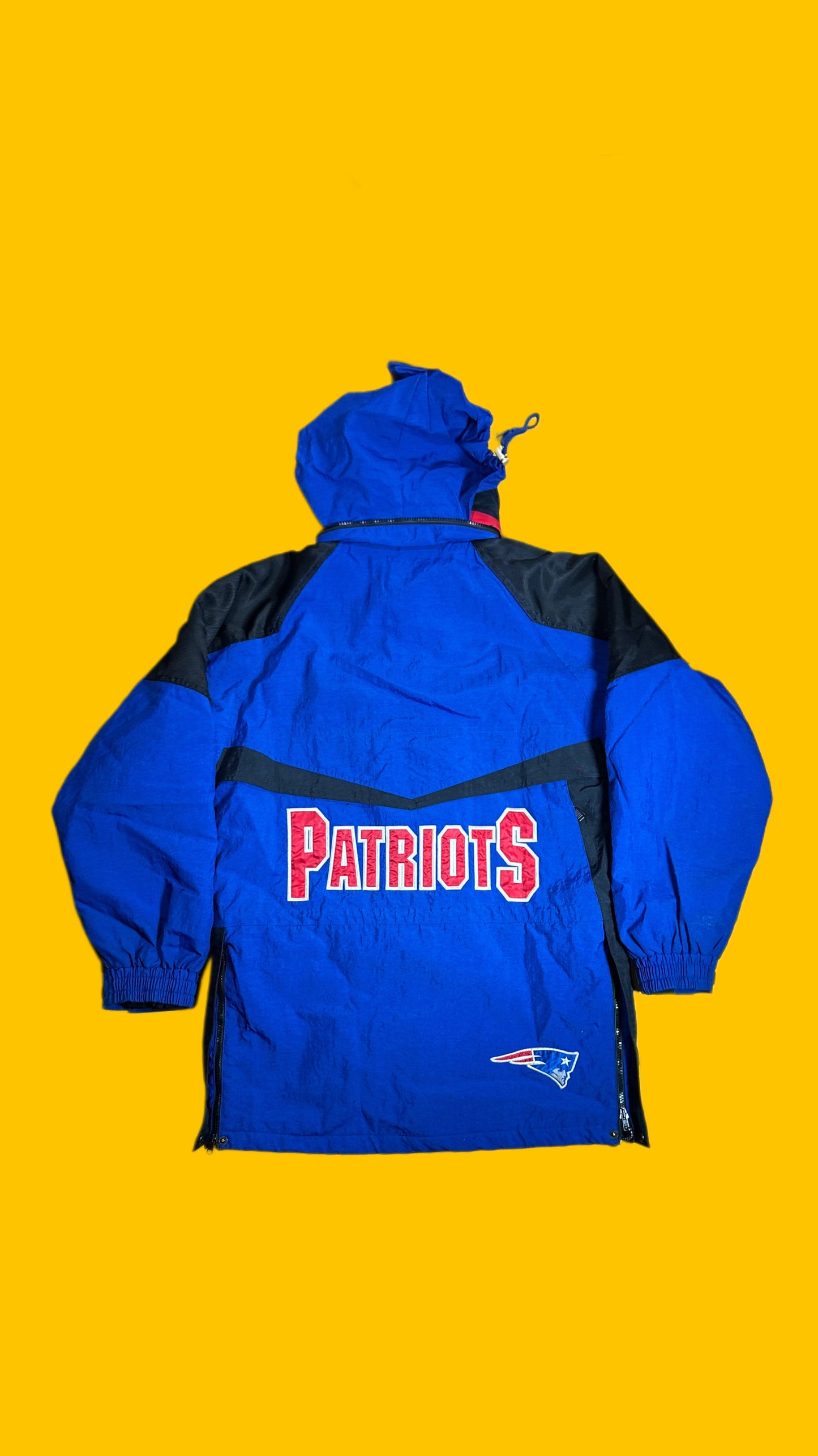 New England Patriots 90s Champion Sideline Parka Jacket Vintage NFL