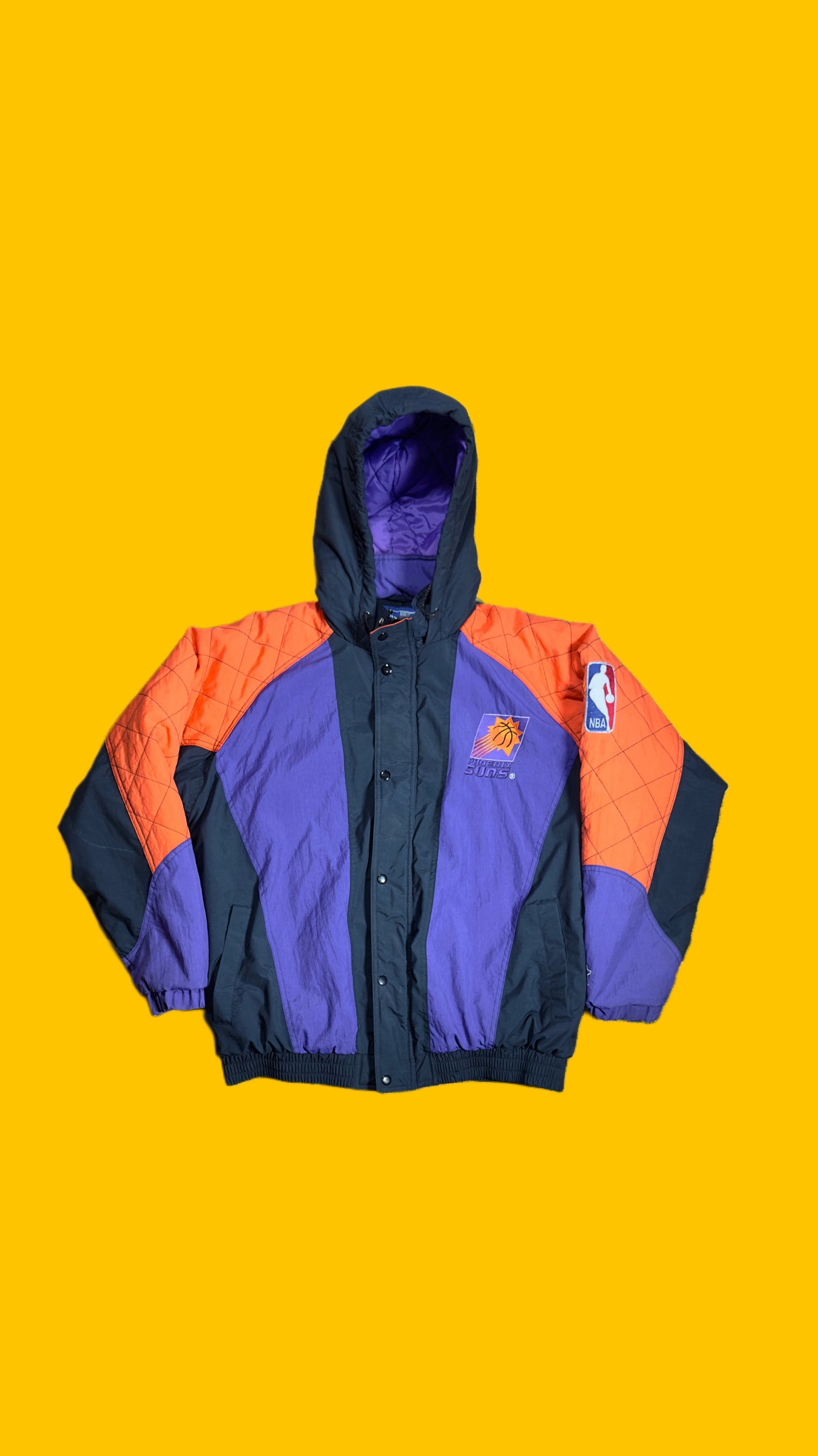 Phoenix Suns Starter Hooded Puffer Jacket NBA Vintage 1990s