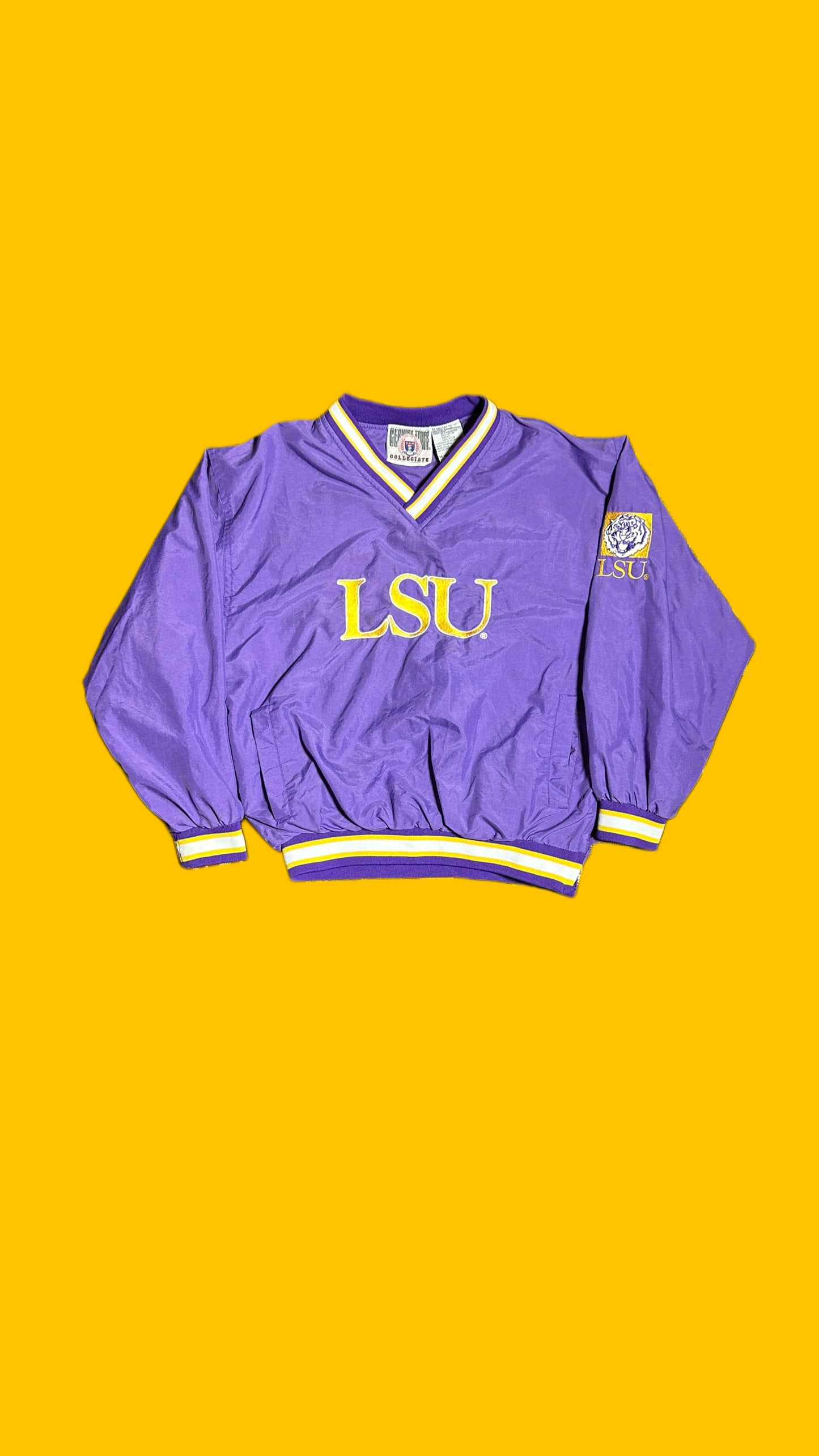 Vintage LSU Tigers Collegiate Pullover Jacket