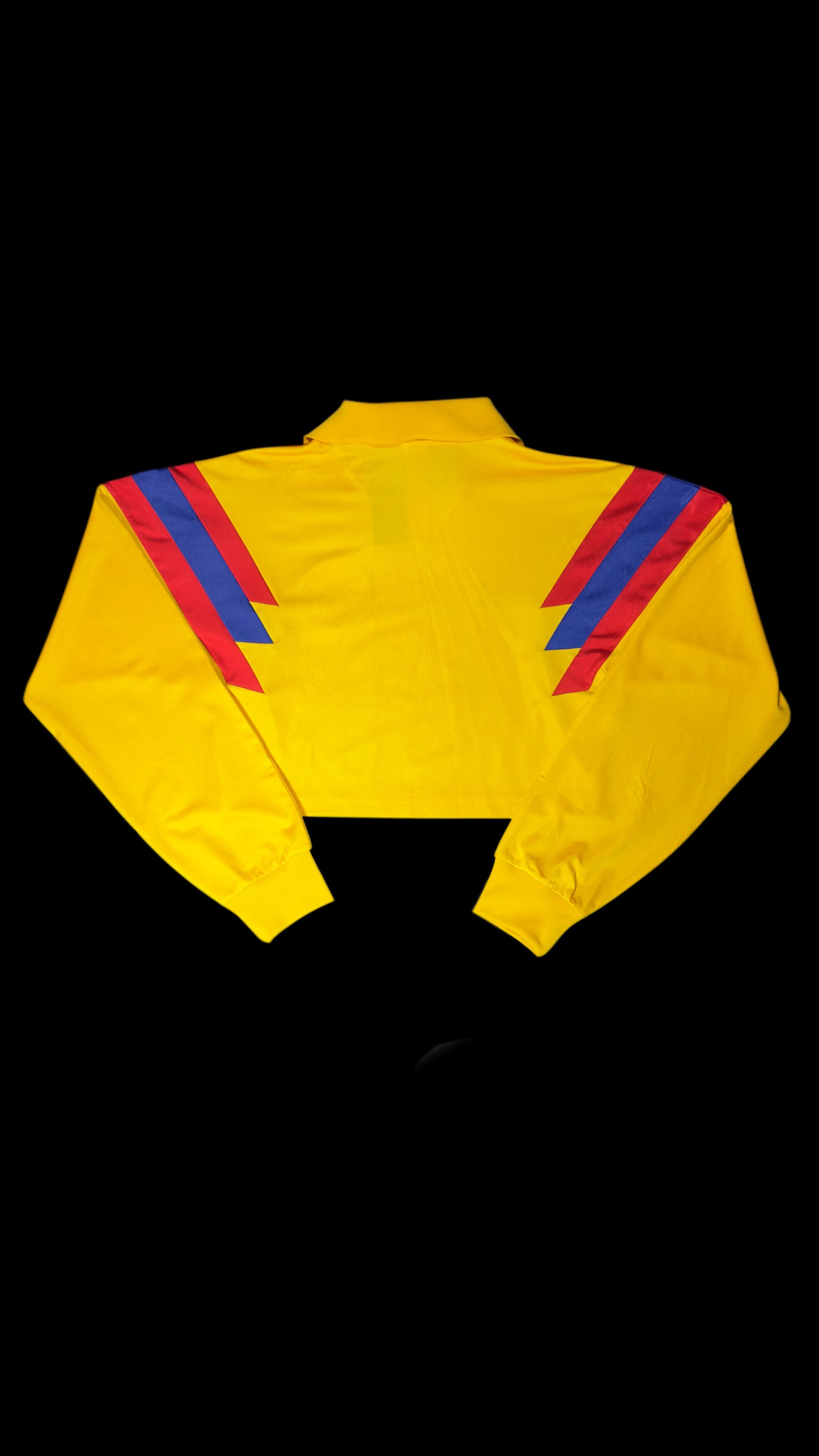 Colombia Adidas Originals Long Sleeve Cropped Soccer Jersey