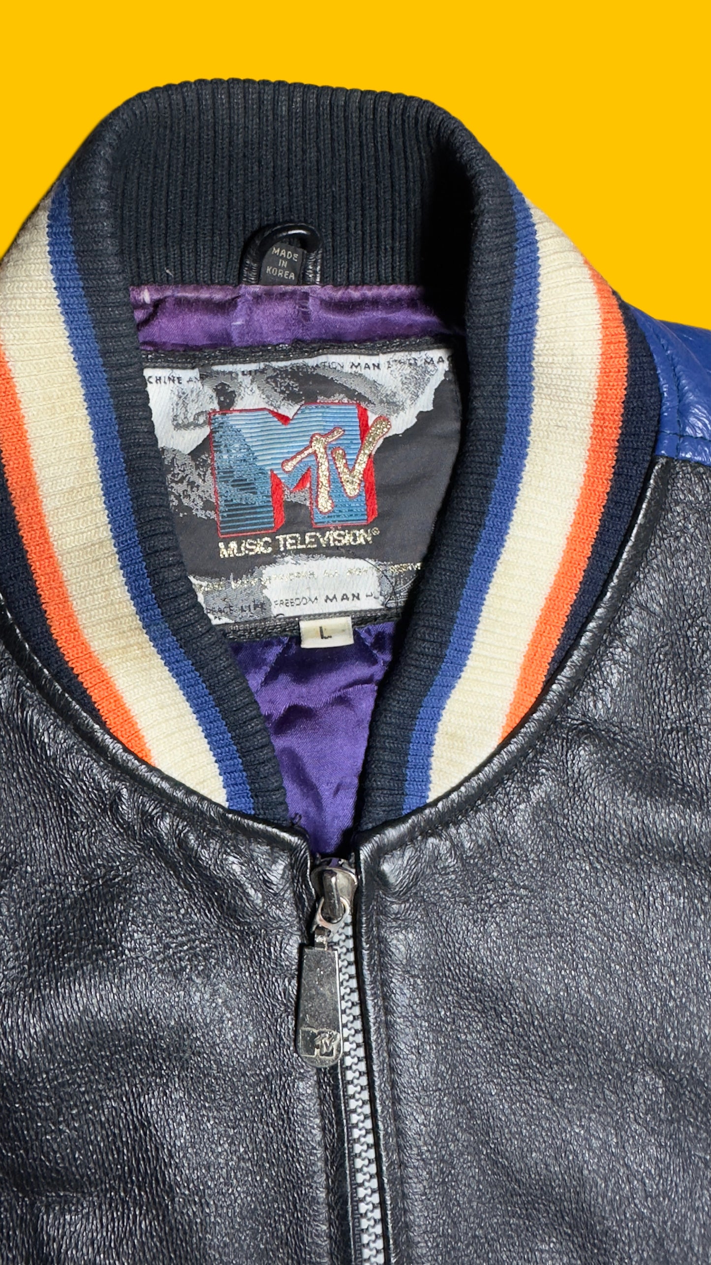 MTV Vintage 1992 Leather Jacket