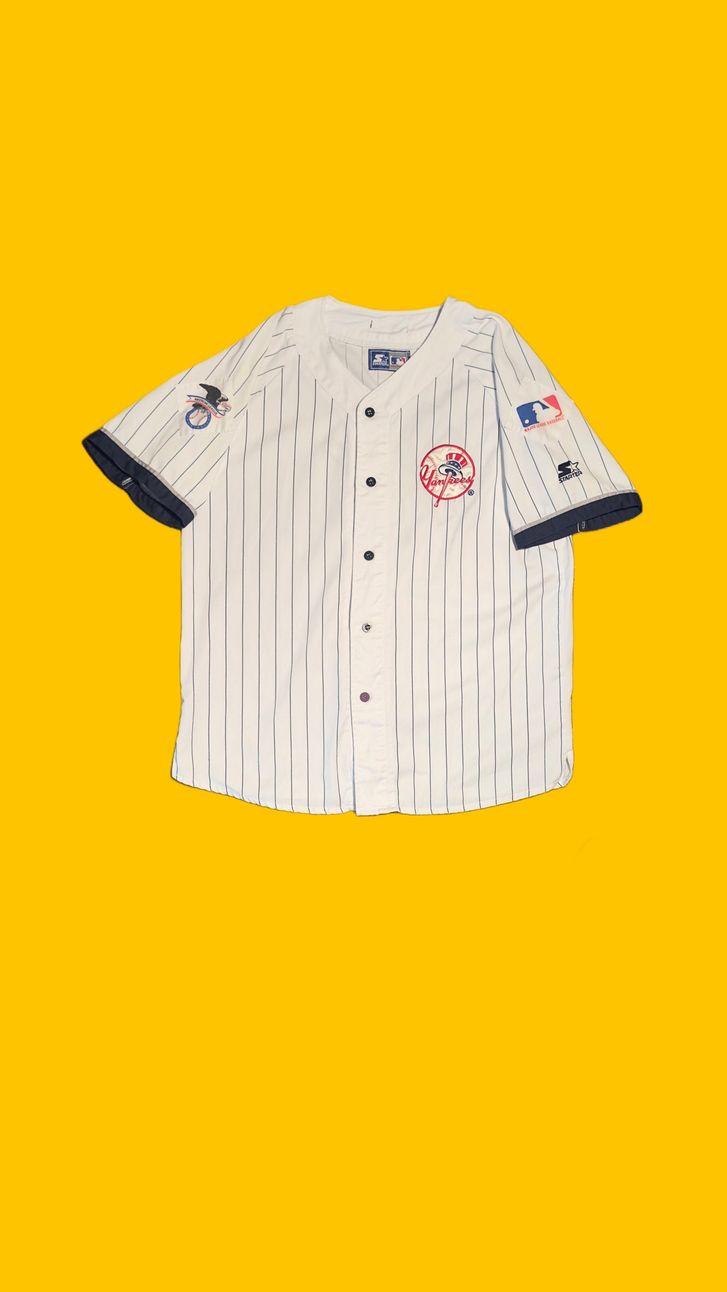 Vintage Starter 
New York Yankees
Baseball Pinstripe