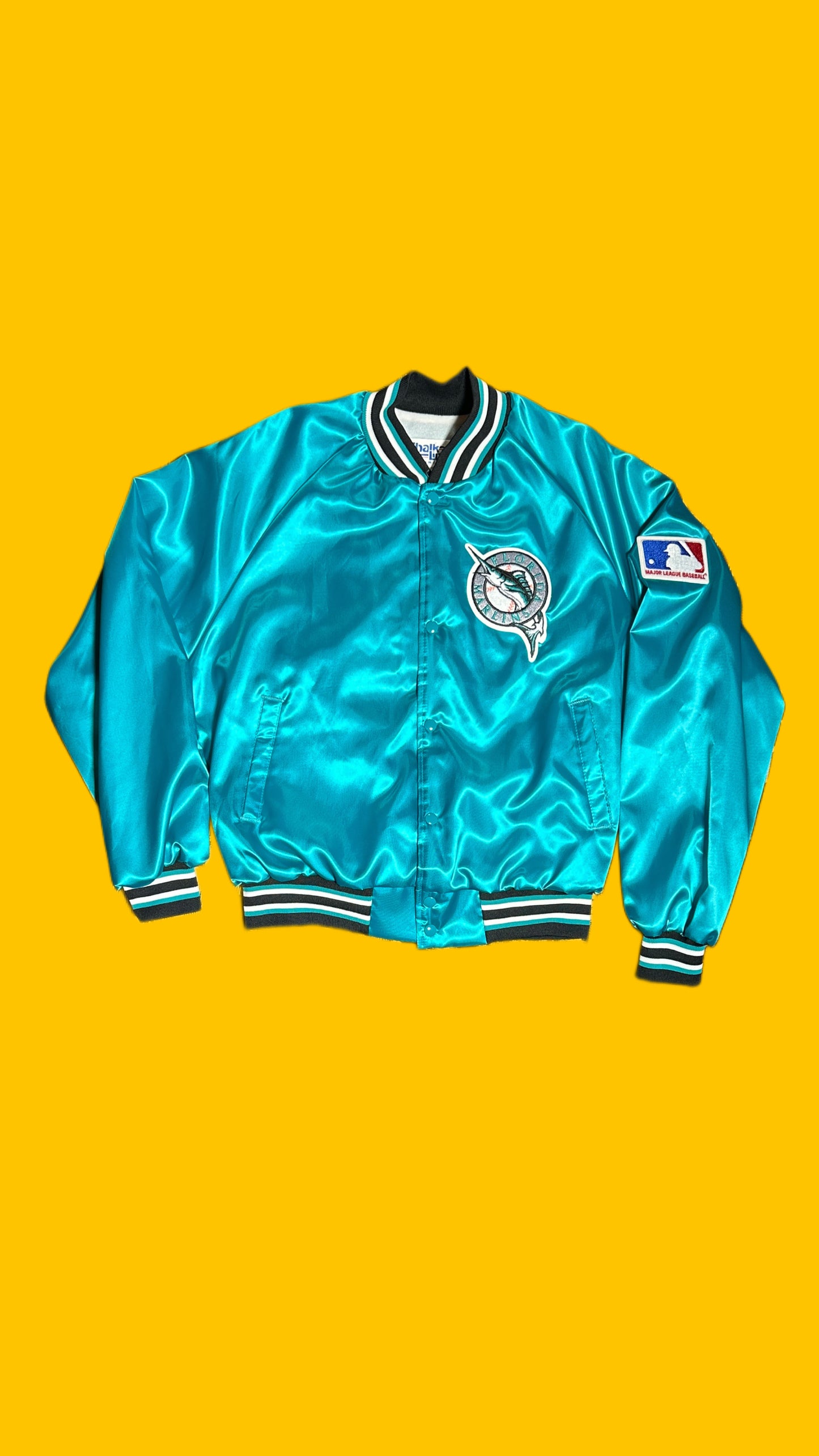 Florida Marlins Chalk Line Vintage Bomber