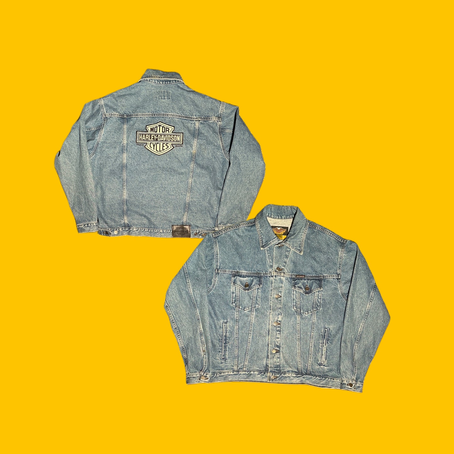 Vintage Harley Davidson Jeans Jacket