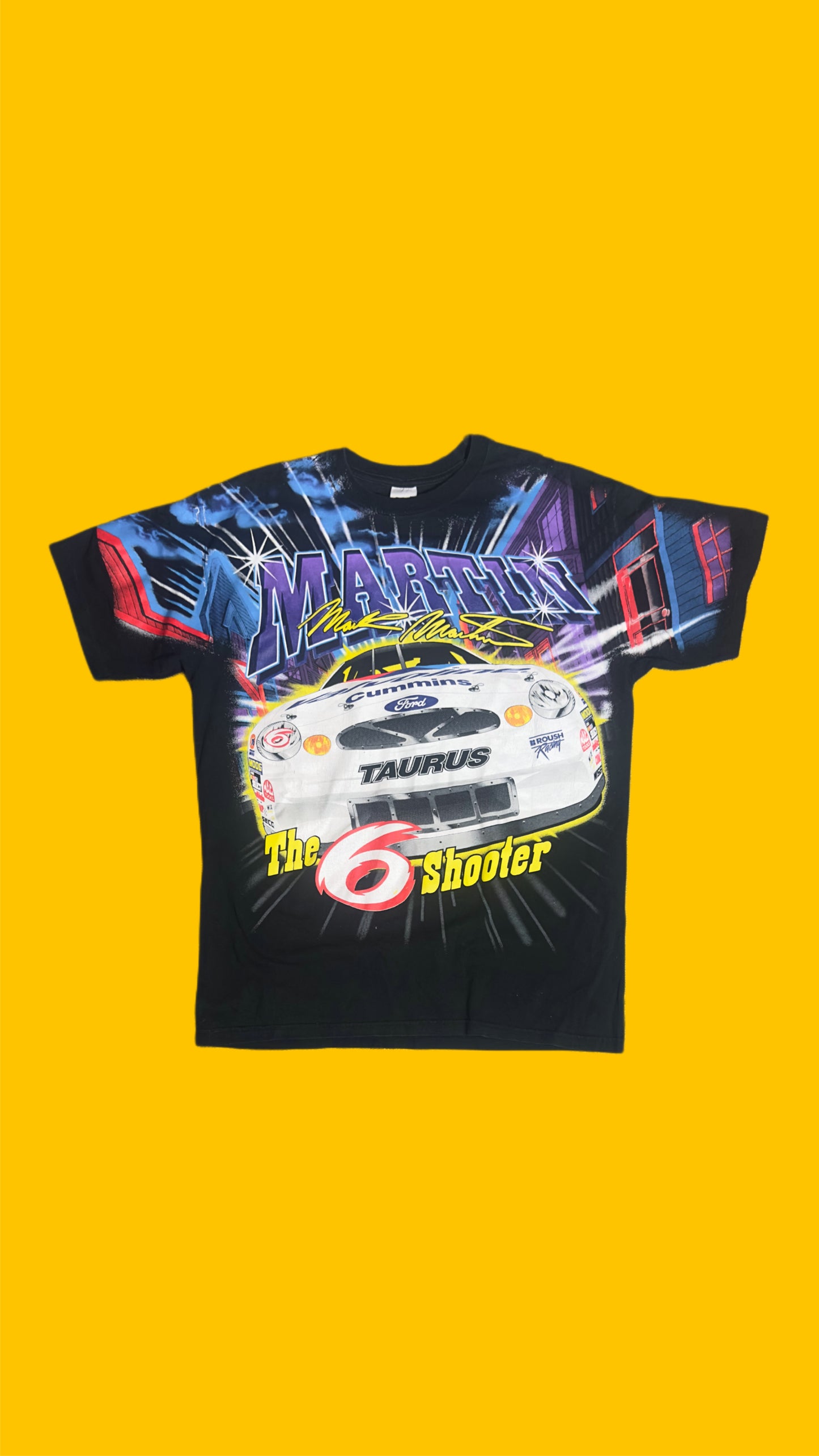 Mark Martin Valvoline Racing Tee – Double Sided – Vintage NASCAR Graphic Tee