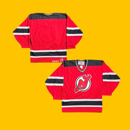 New Jersey Devils Vintage CCM NHL Hockey Jersey 1990s Mens Large